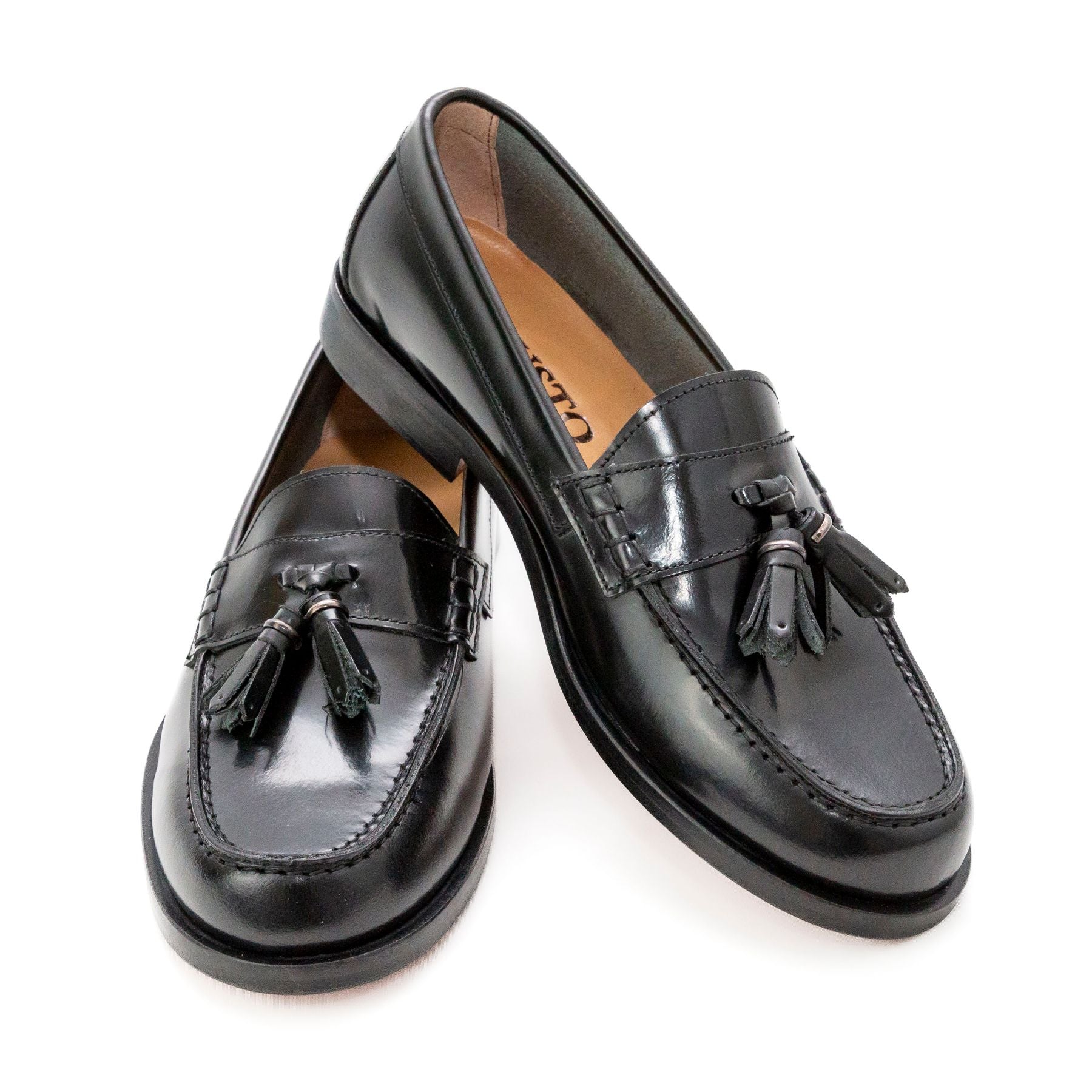 MUSTO Mocassini nappine nero donna pelle made in Italy MARTE - Musto Calzature srl