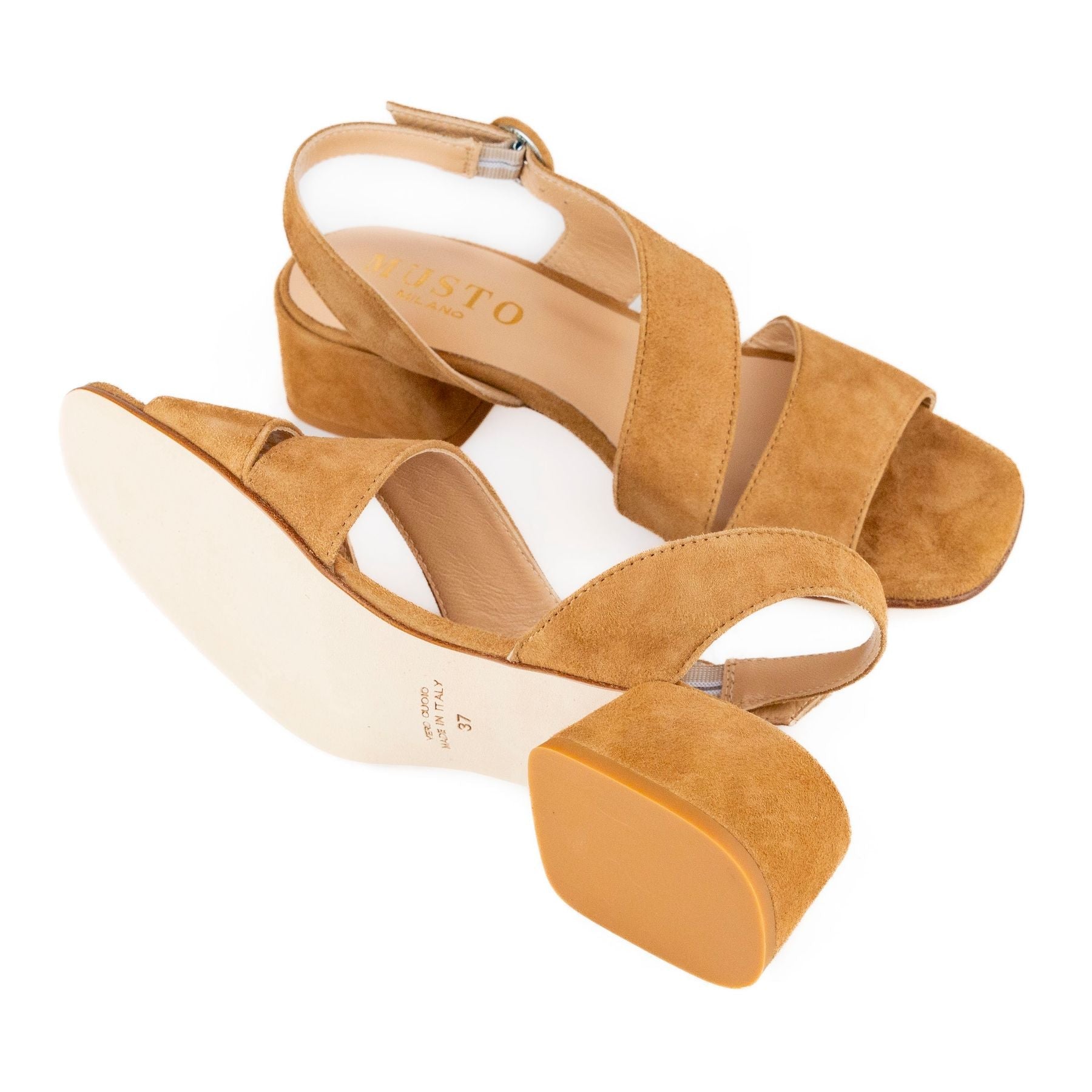 MUSTO Sandali tacco medio Camoscio G631Scam - Musto Calzature srl
