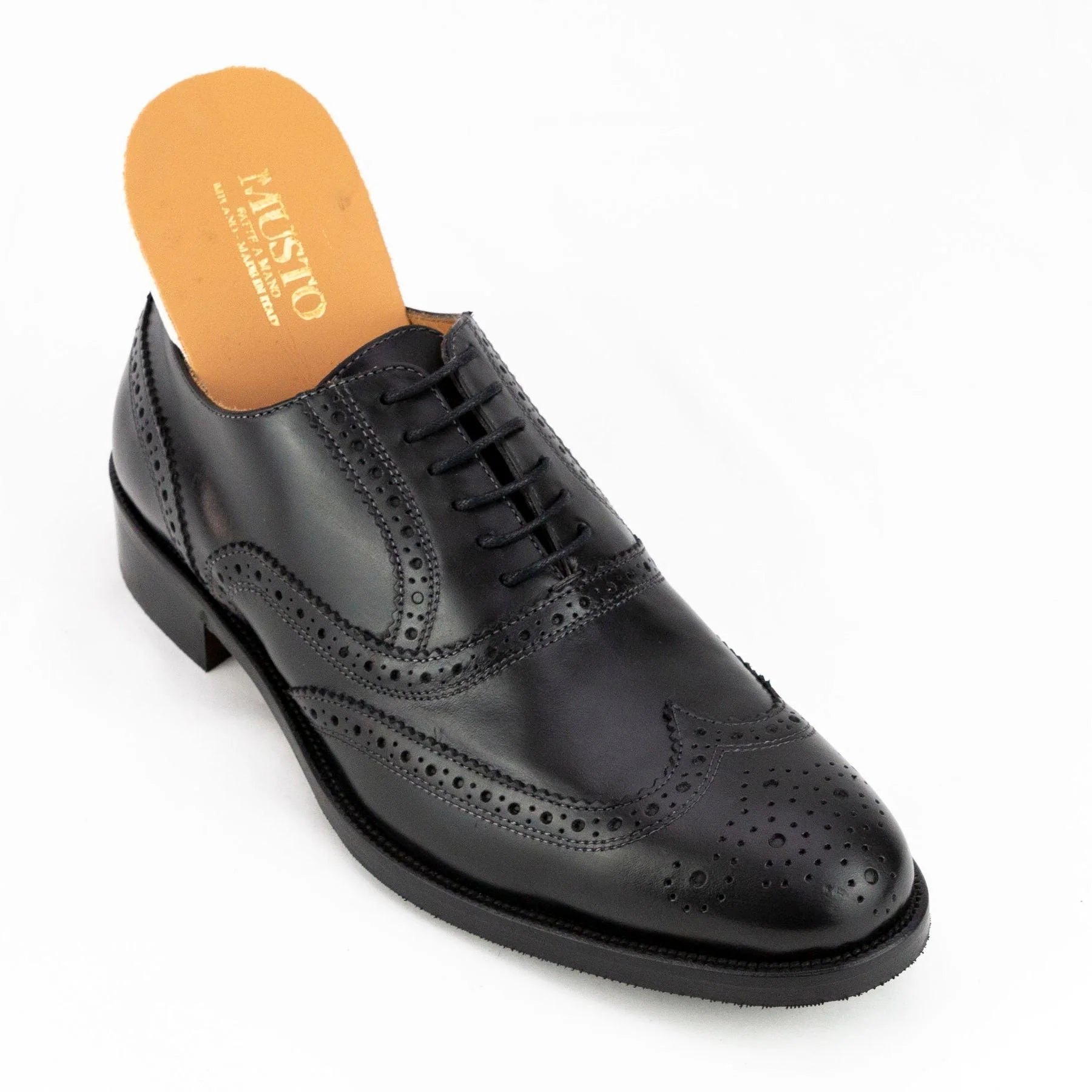 MUSTO Francesina Brogue in Pelle suola in cuoio Barone - Musto Calzature srl