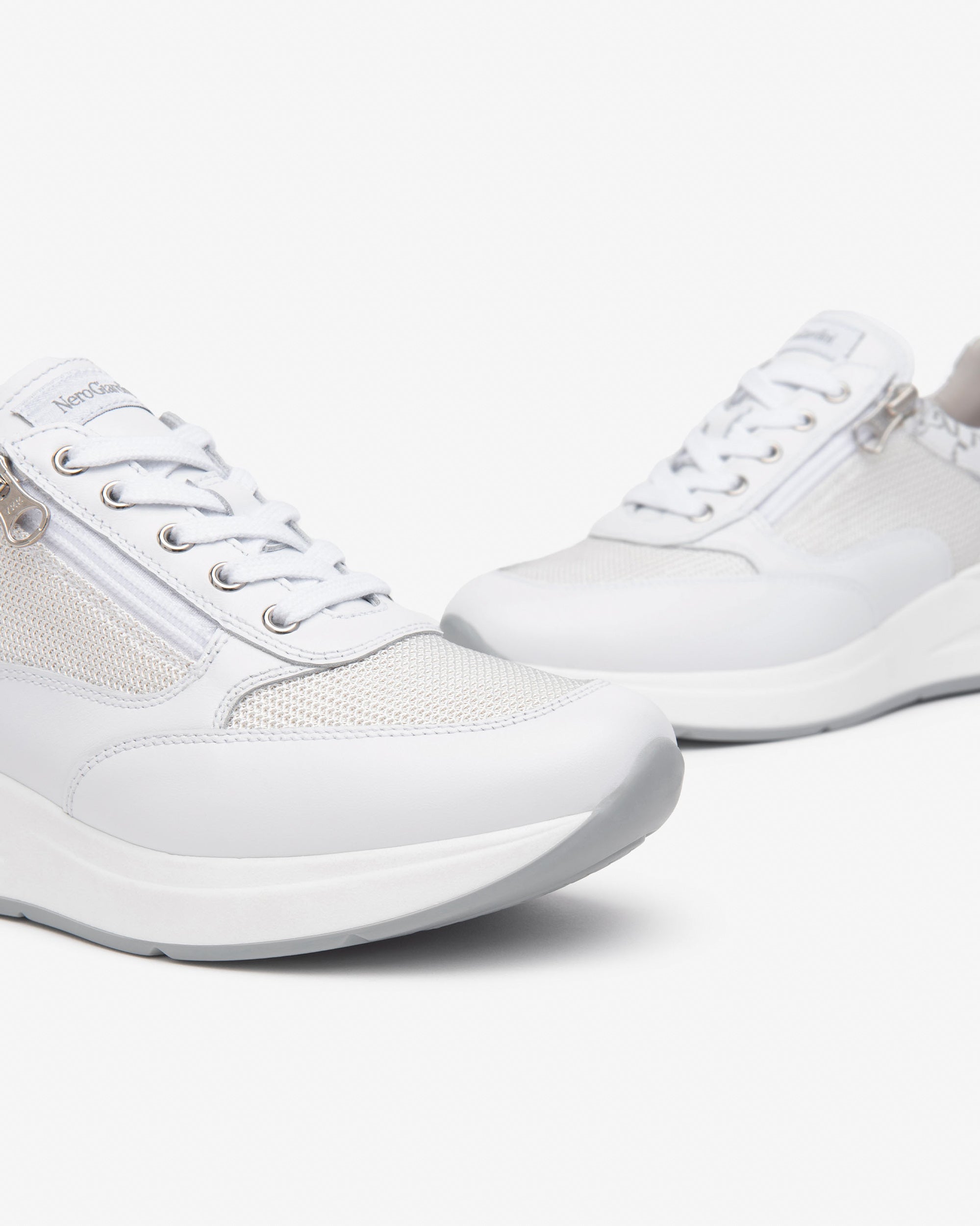 NEROGIARDINI Sneakers pelle e tessuto E512930D - Musto Calzature srl