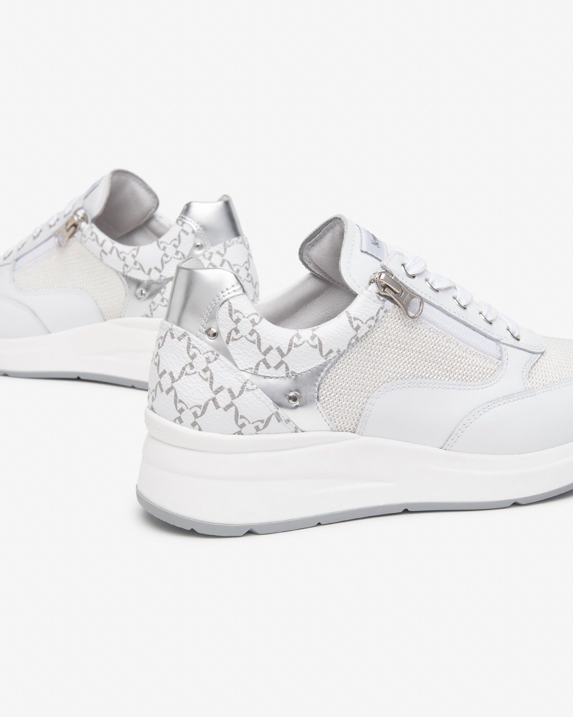 NEROGIARDINI Sneakers pelle e tessuto E512930D - Musto Calzature srl