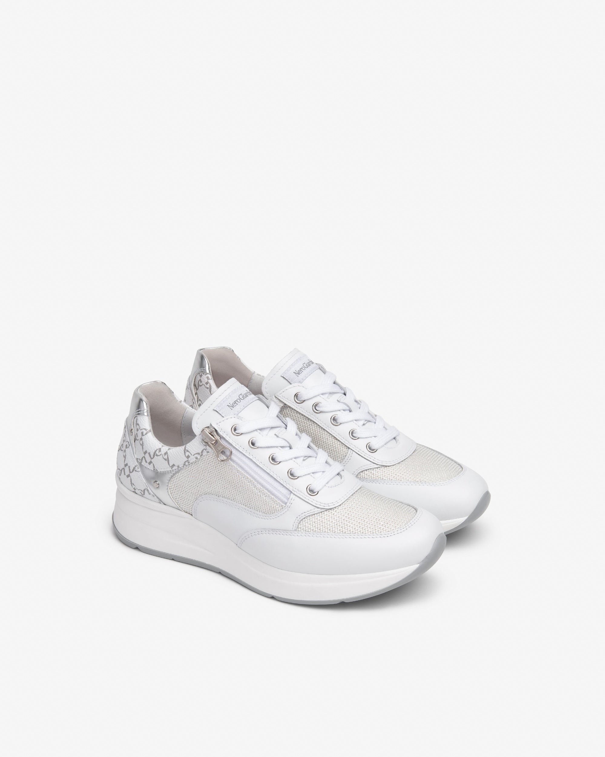 NEROGIARDINI Sneakers pelle e tessuto E512930D - Musto Calzature srl