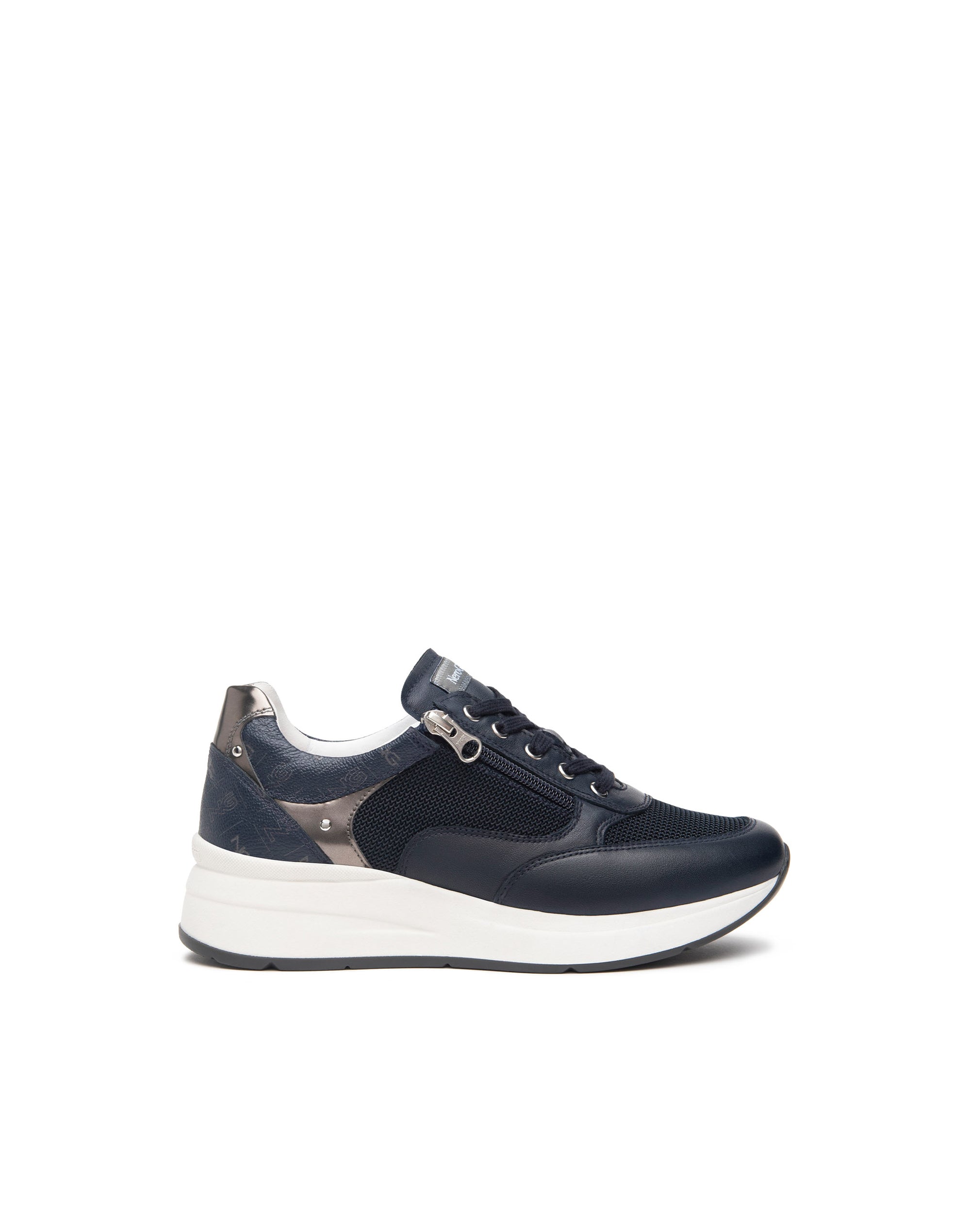 NEROGIARDINI Sneakers pelle e tessuto E512930D - Musto Calzature srl