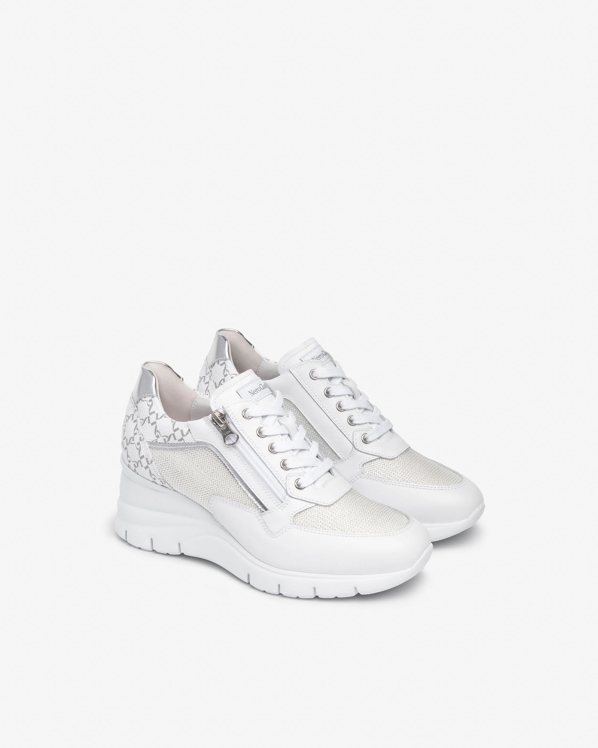 NEROGIARDINI Sneakers pelle e tessuto E512940D - Musto Calzature srl