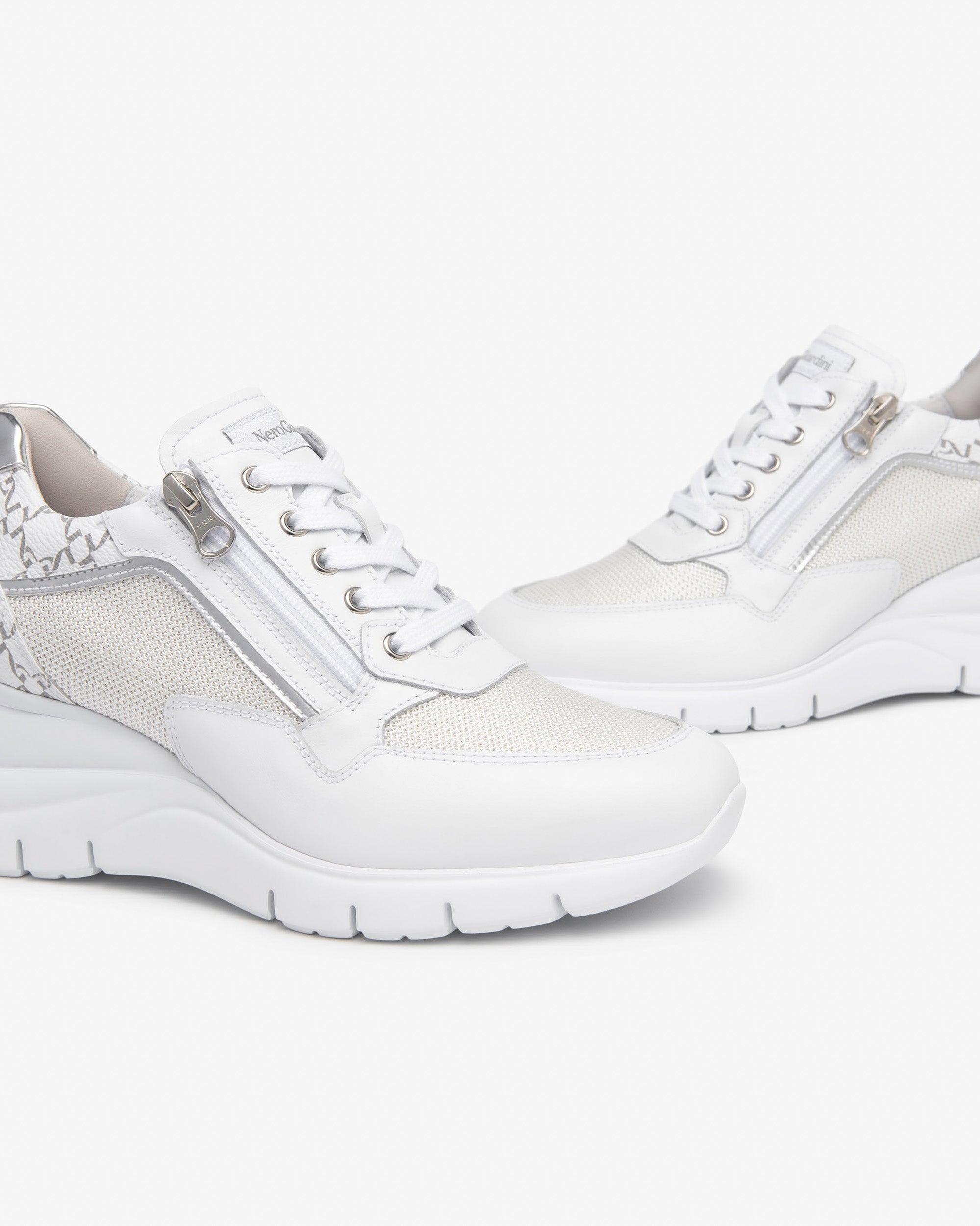 NEROGIARDINI Sneakers pelle e tessuto E512940D - Musto Calzature srl