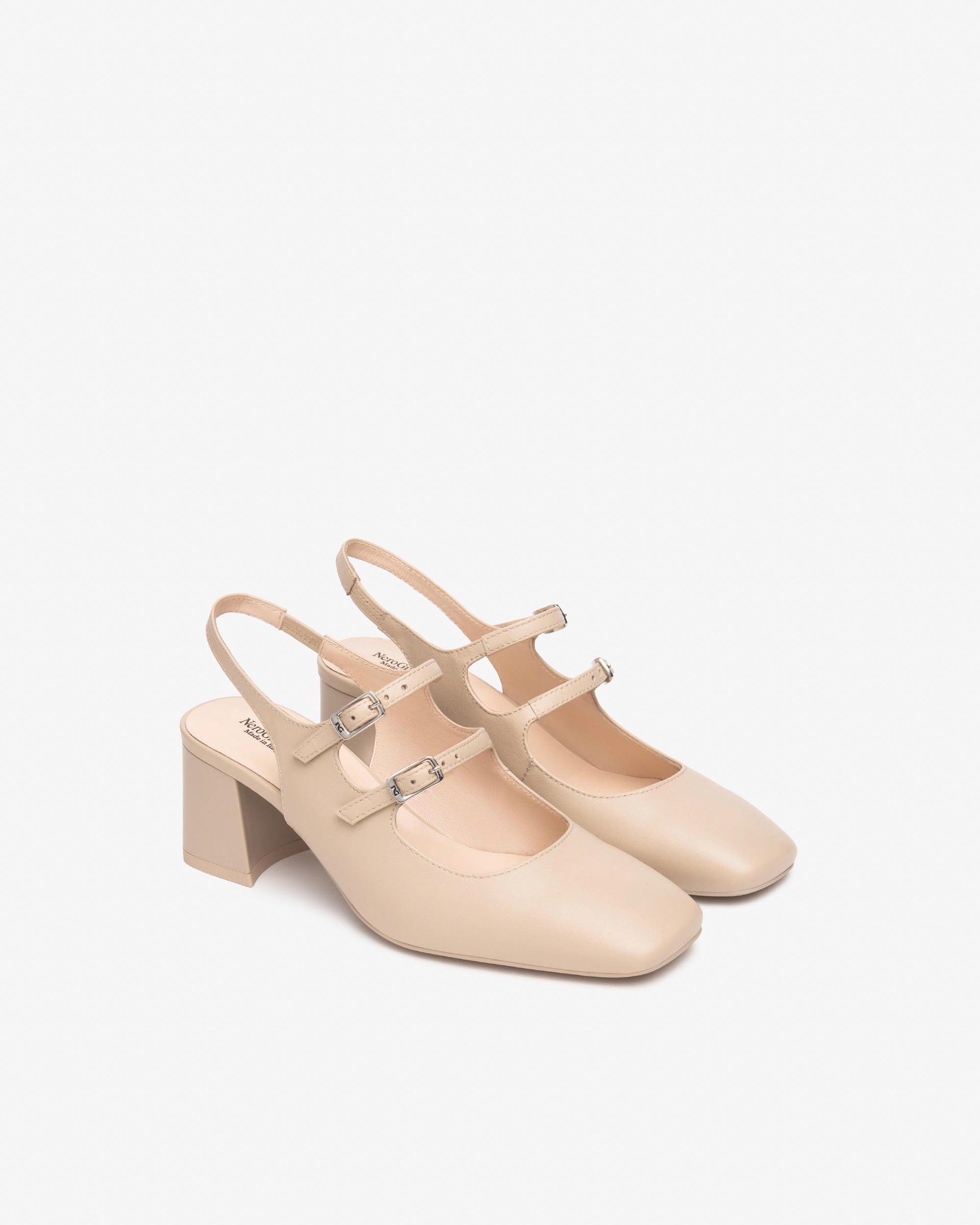 NeroGiardini décolleté Mary Jane in pelle - Musto Calzature srl