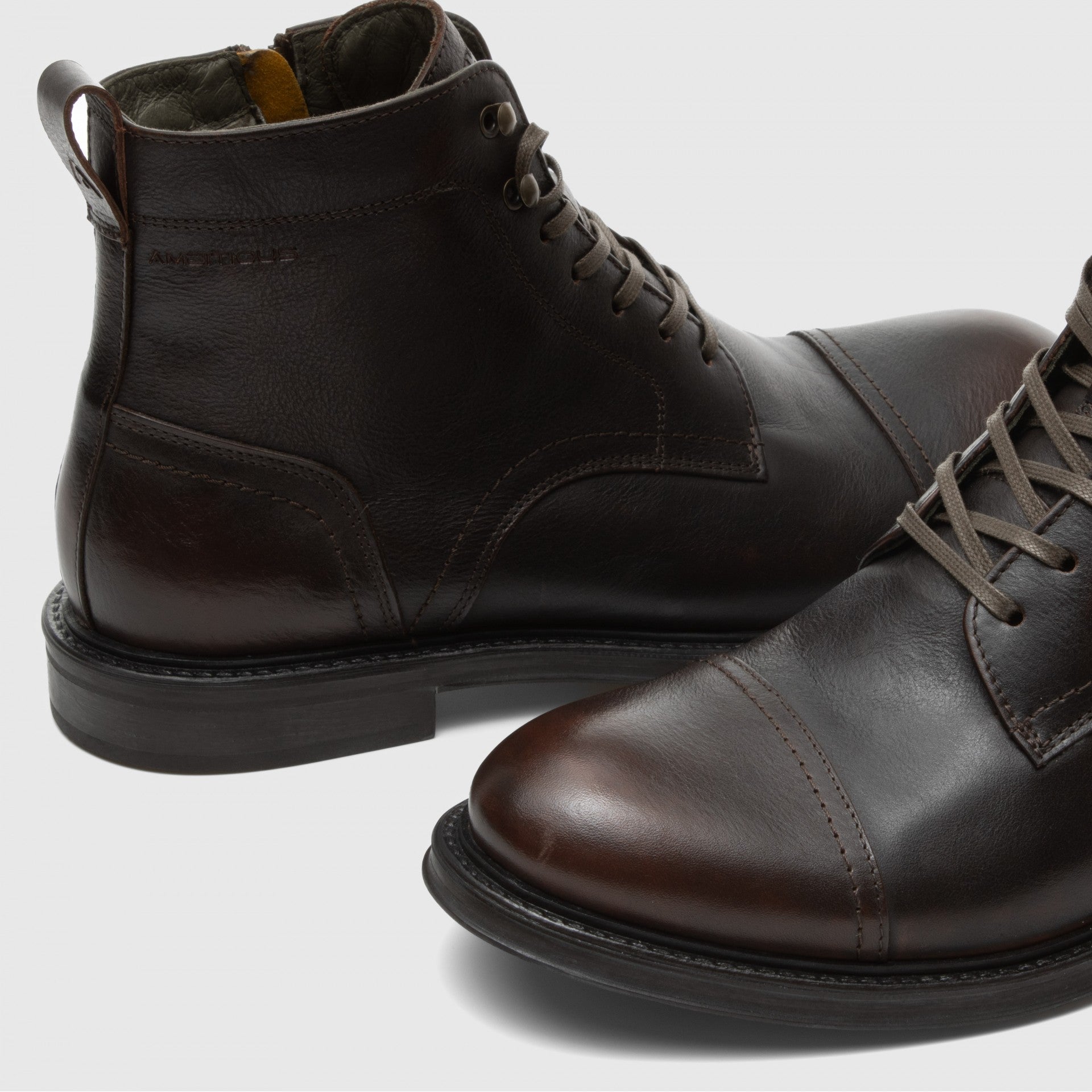 AMBITIOUS Anfibi uomo Pelle LUKE Lace up 13712 - Musto Calzature srl