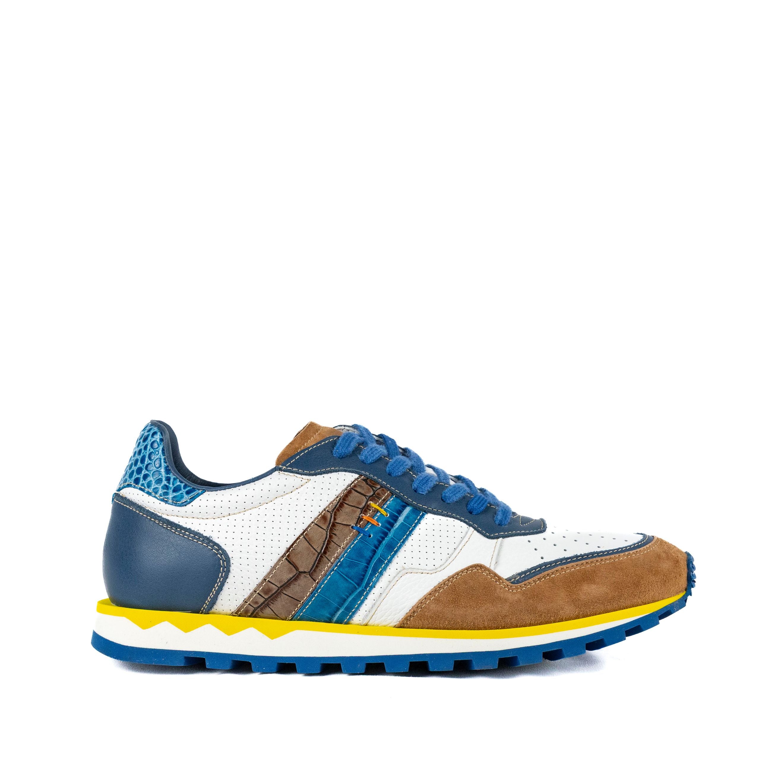 LORENZI Sneakers uomo pelle+camoscio 16763 - Musto Calzature srl
