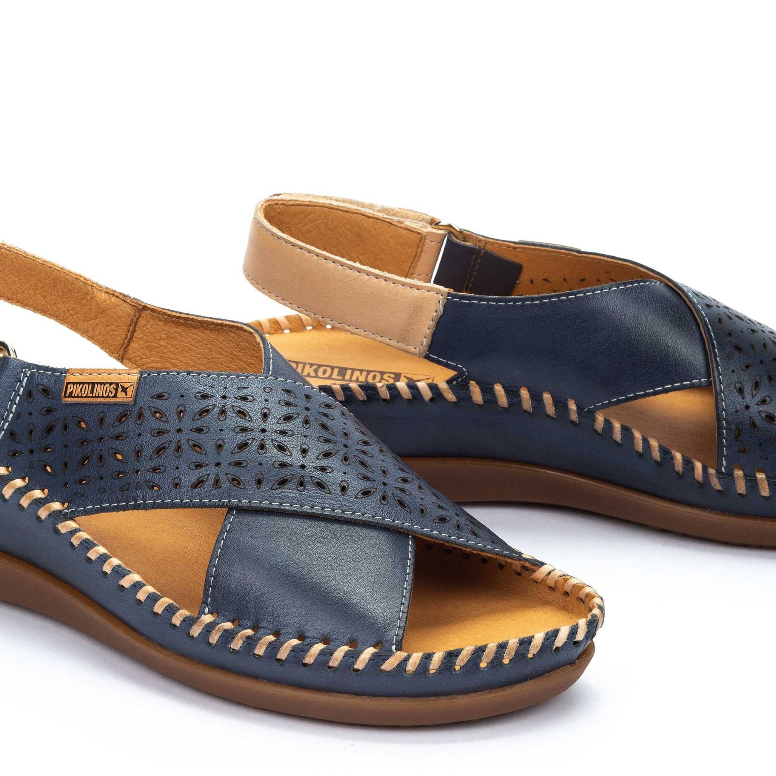 Pikolinos sandali donna con zeppa in pelle CADAQUES - Musto Calzature srl