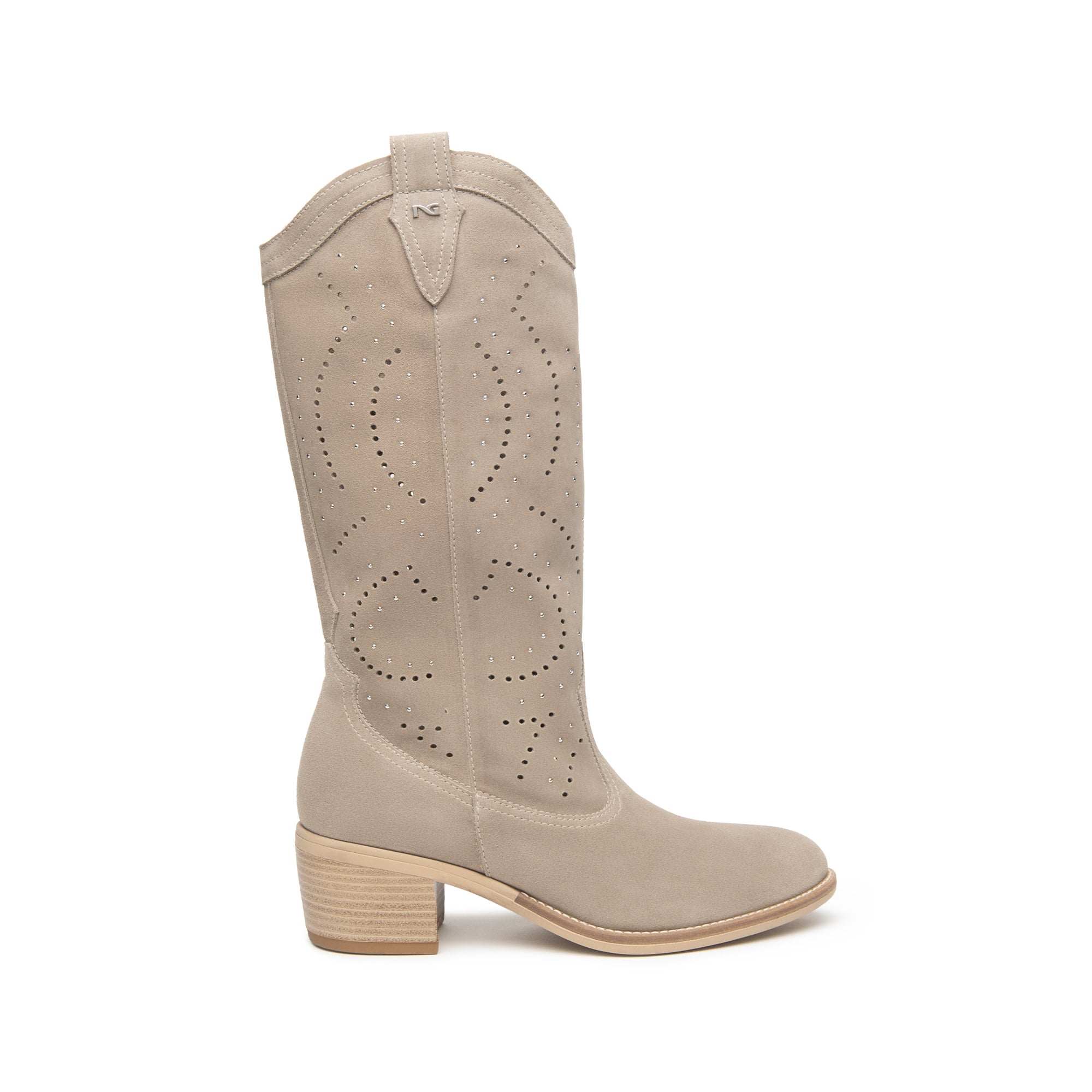 NeroGiardini Stivali da donna in camoscio stile texano - Musto Calzature srl