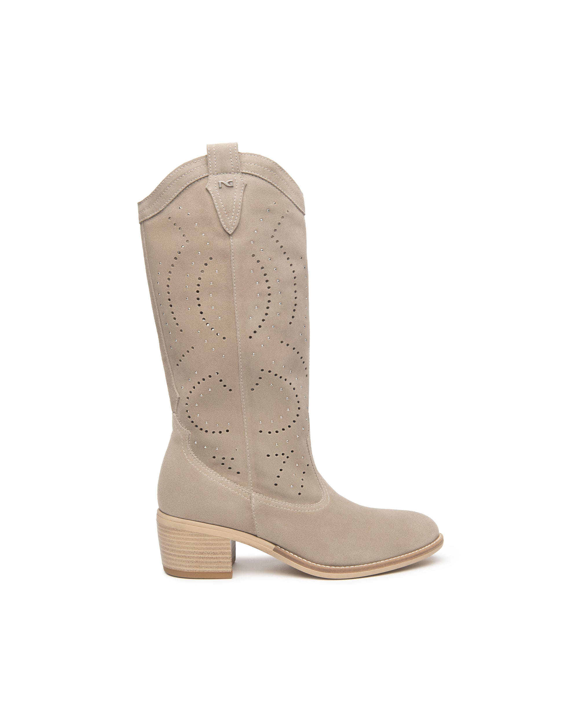 NeroGiardini Stivali da donna in camoscio stile texano - Musto Calzature srl