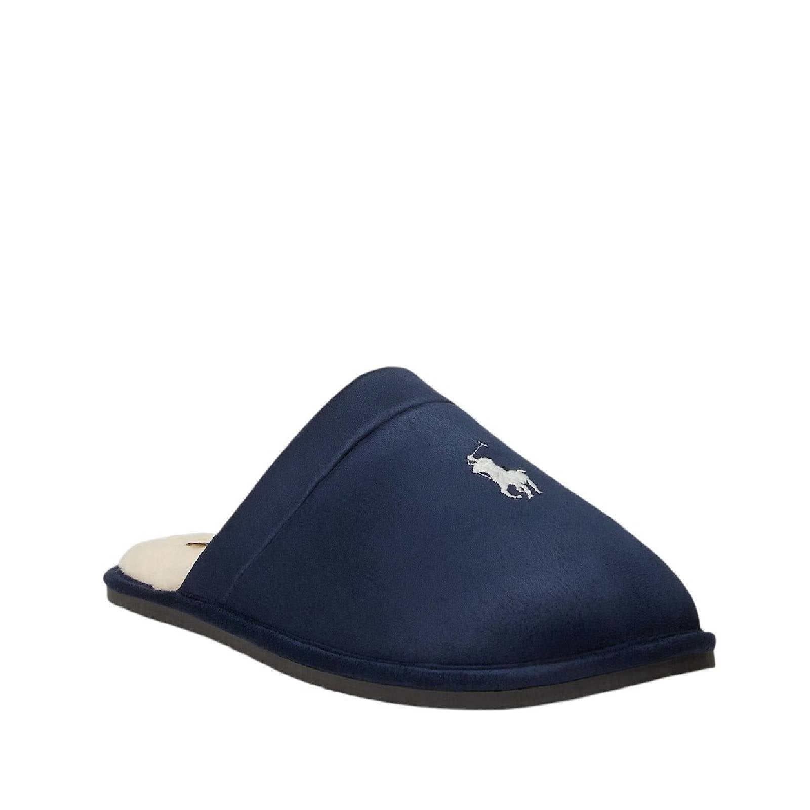POLO RALPH LAUREN Pantofole casa uomo tessuto scamosciato KLARENCE 25 - Musto Calzature srl