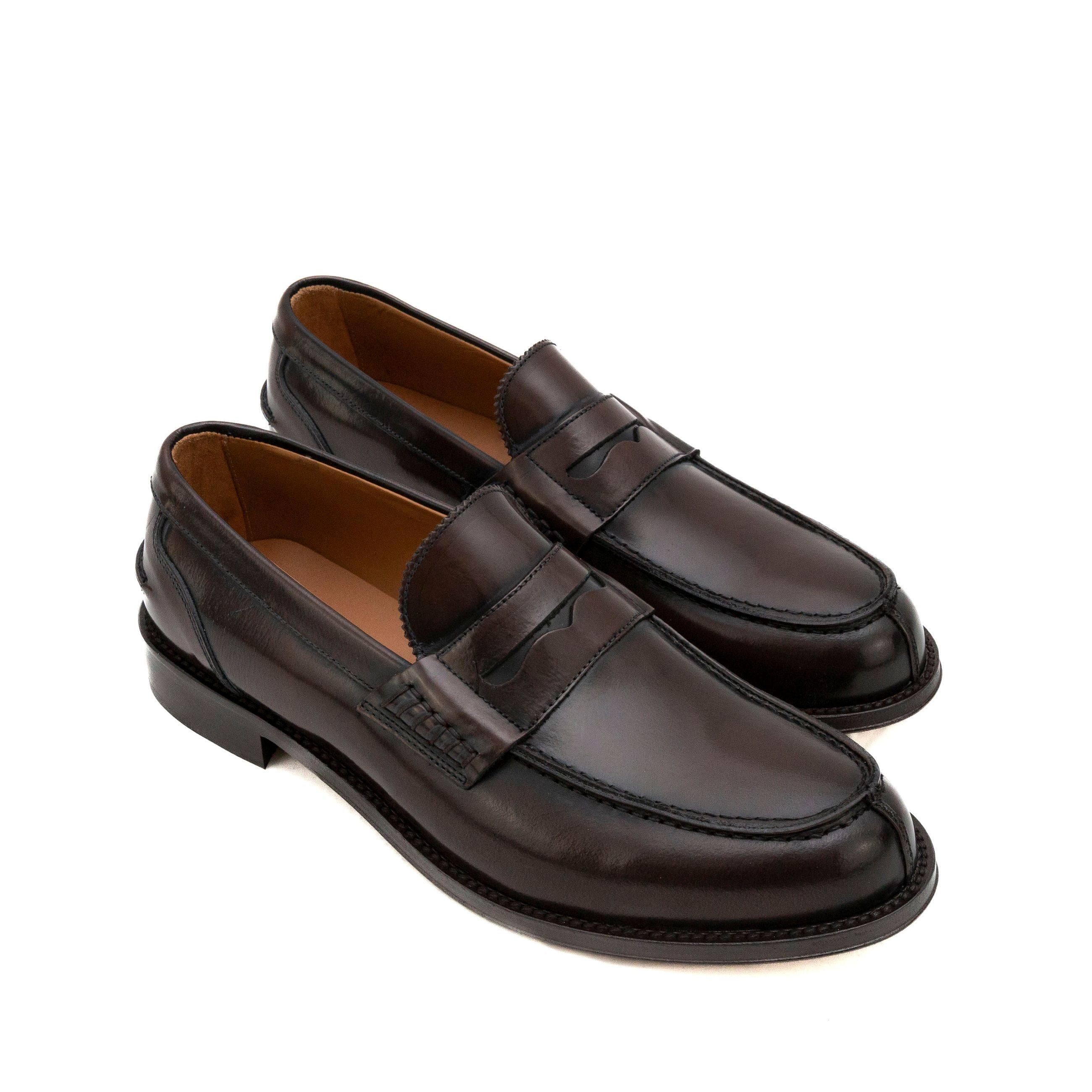 EXTON Mocassini uomo PELLE ABRASIVATA 102 ABR - Musto Calzature srl