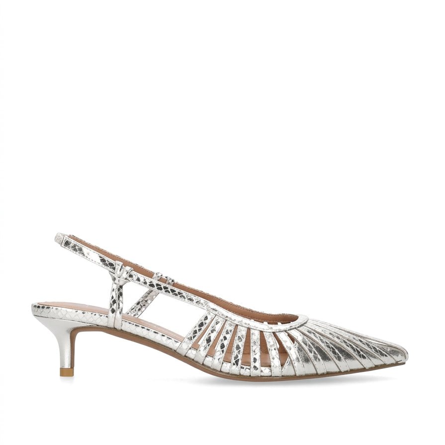 BIBI LOU Decolletè tacco basso PELLE METAL ZIN 774z94hg - Musto Calzature srl