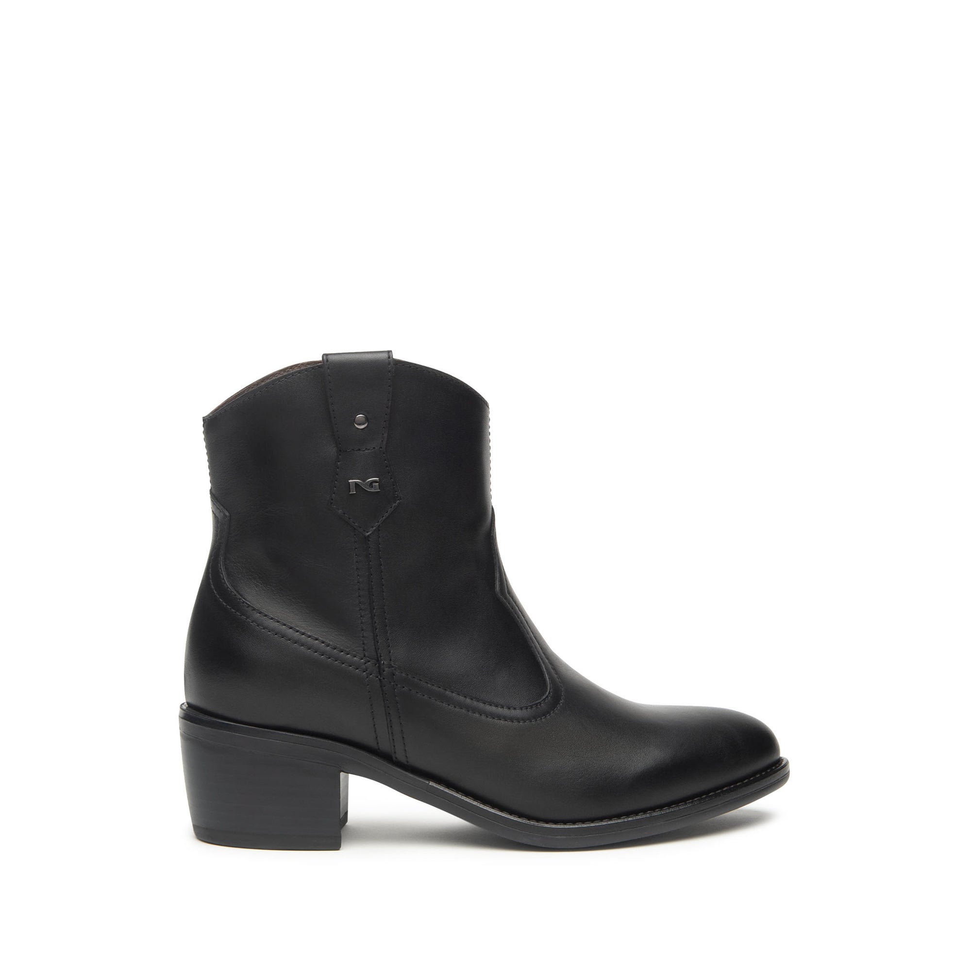NeroGiardini Stivaletti da donna in pelle con tacco western - Musto Calzature srl