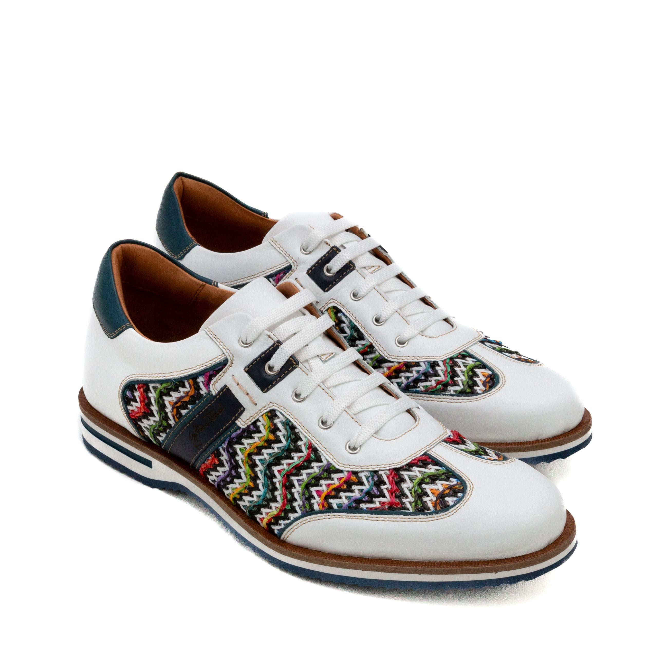 GALIZIO TORRESI Sneakers uomo pelle+rafia 310530 - Musto Calzature srl
