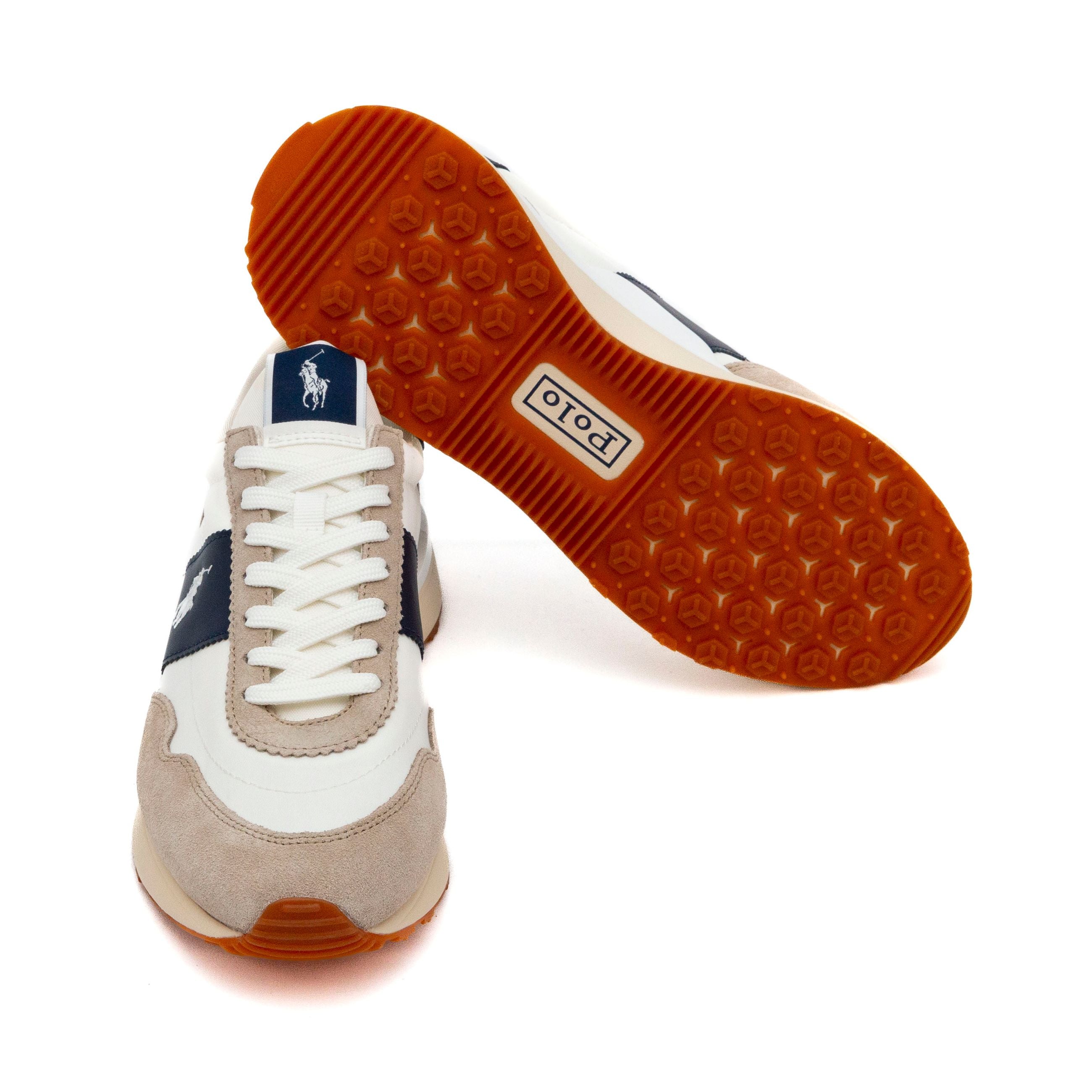 POLO RALPH LAUREN sneakers uomo in camoscio e tessuto - Musto Calzature srl