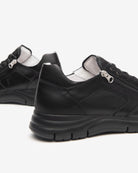NeroGiardini sneakers da uomo con zip in pelle - Musto Calzature srl