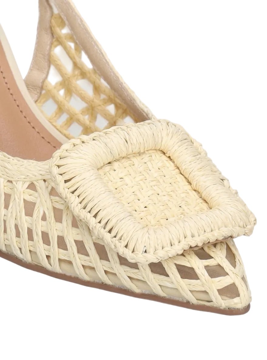 BIBI LOU Decolletè tacco basso rafia e rete HAZEL 648Z69VK - Musto Calzature srl