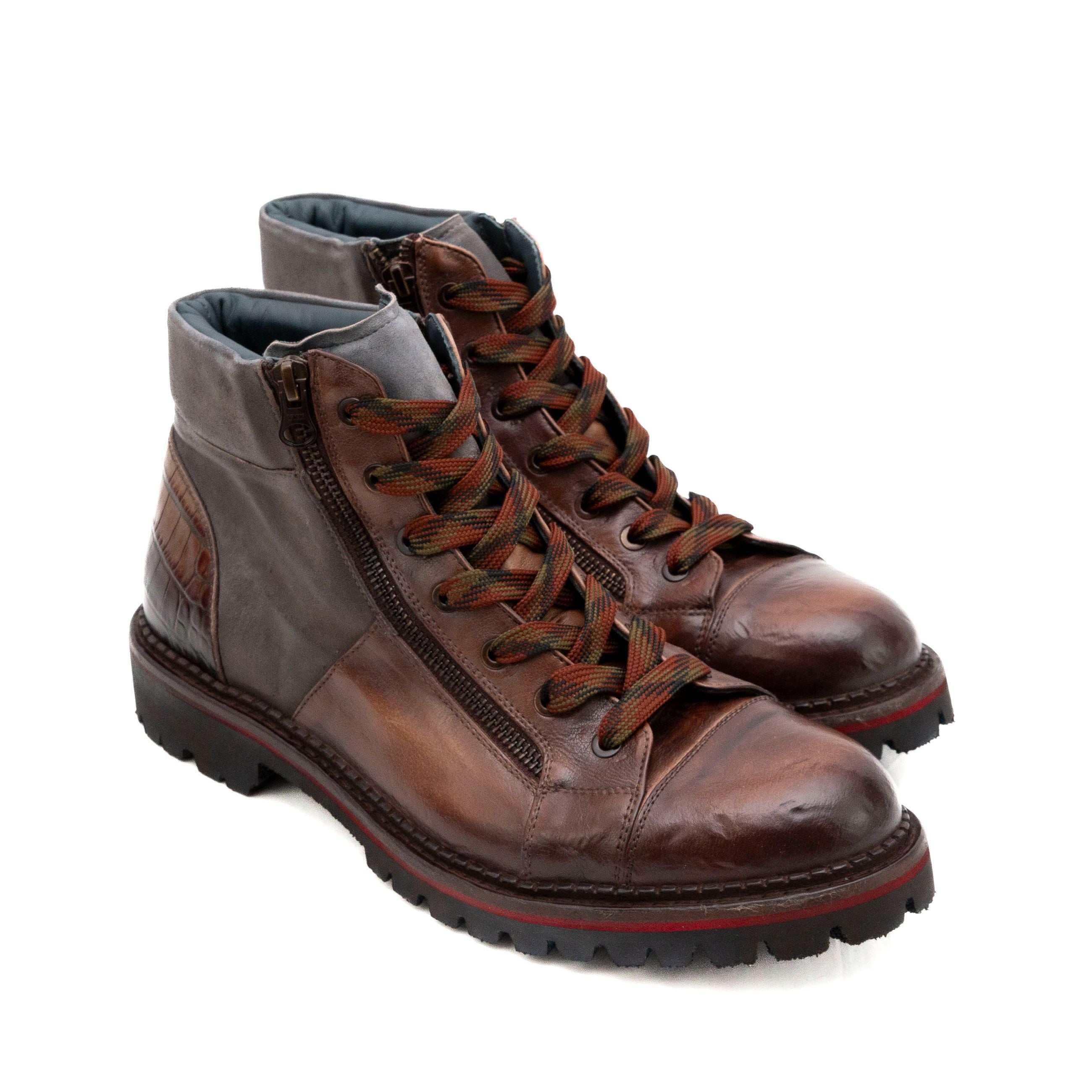 LORENZI Anfibi uomo Pelle CROSET 13545 sup - Musto Calzature srl