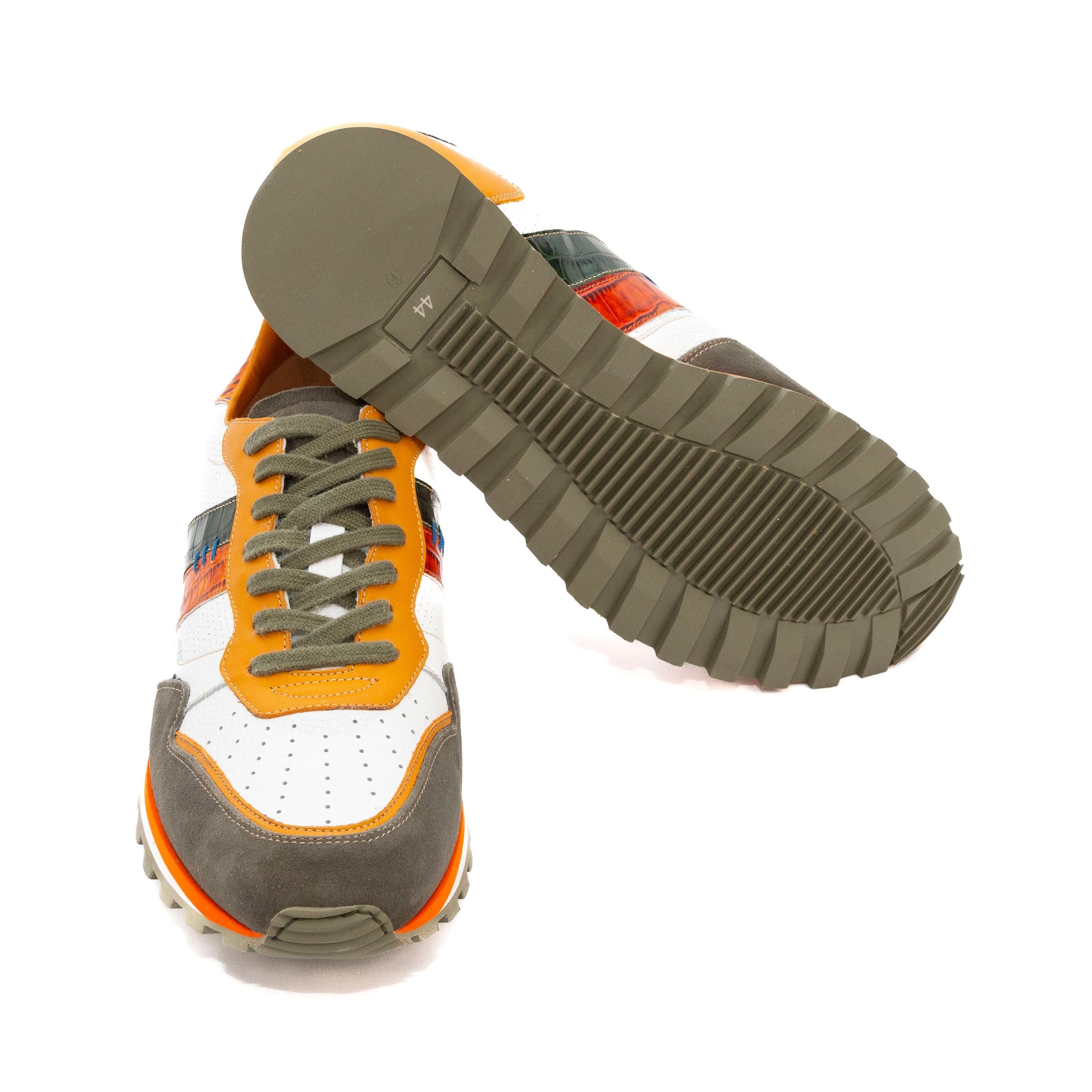 LORENZI Sneakers uomo pelle+camoscio 16763 - Musto Calzature srl