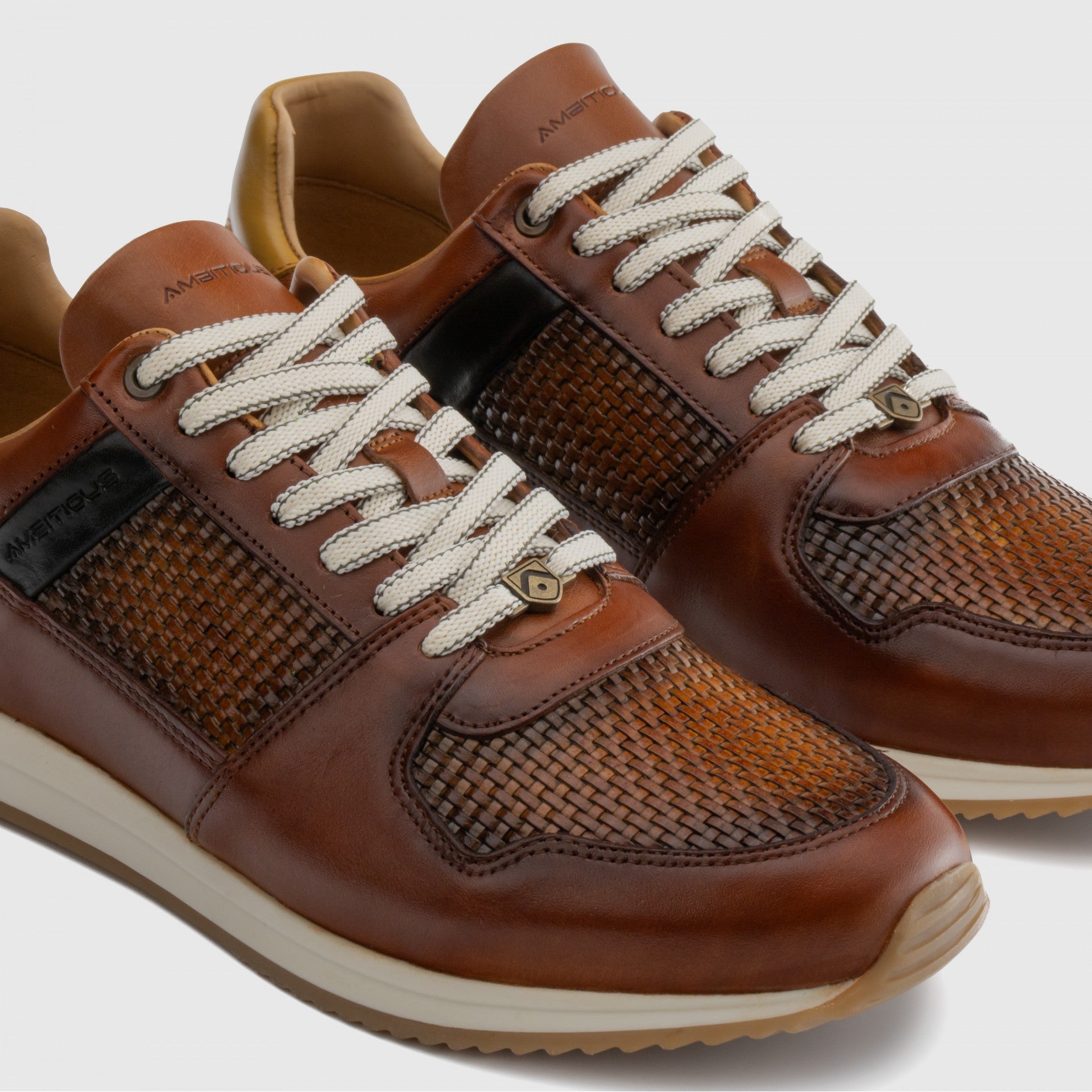 AMBITIOUS Sneakers uomo PELLE INTRECCIATA SLOW Intr 11240 TR - Musto Calzature srl