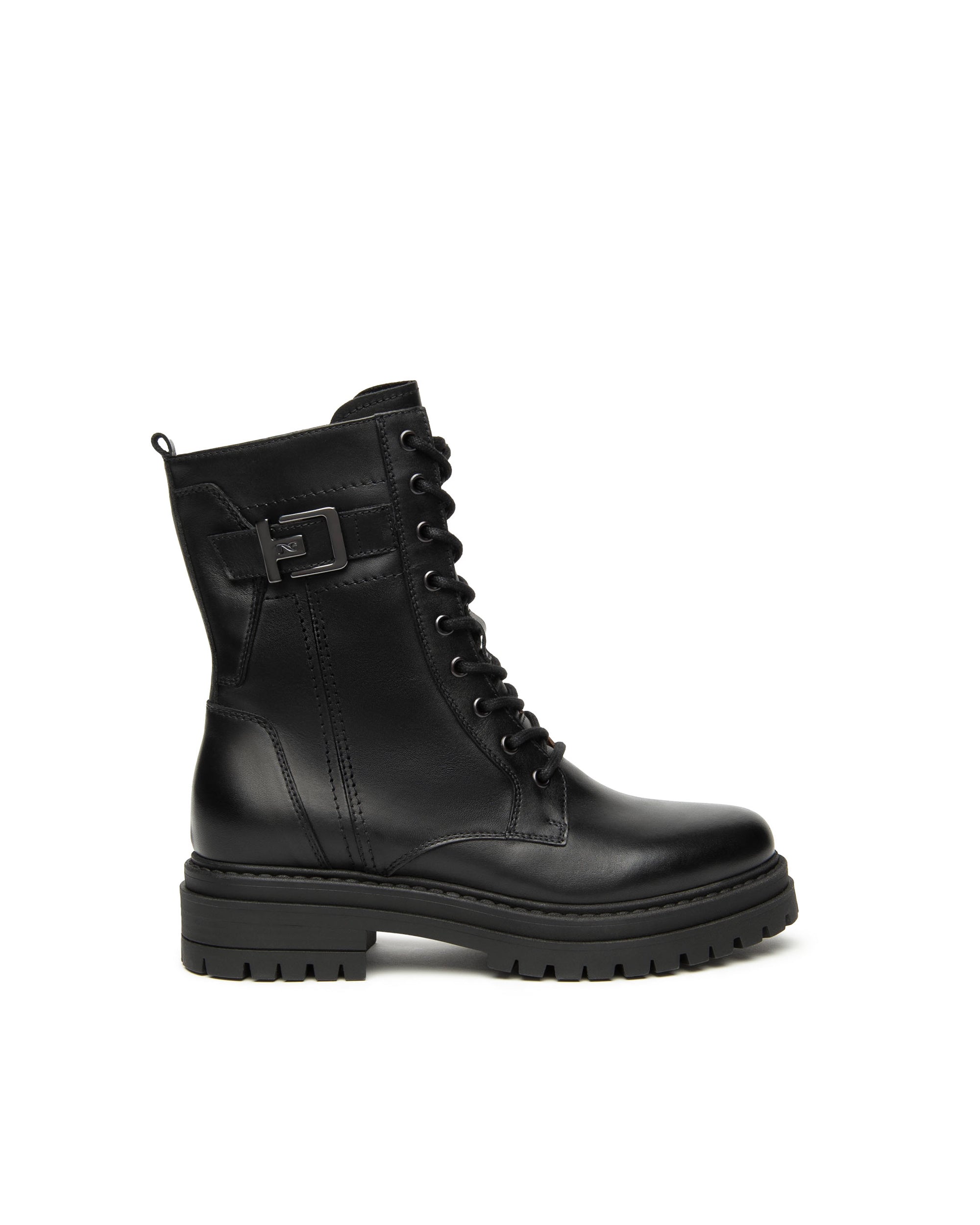 NeroGiardini Anfibi da donna in pelle con fibbia laterale - Musto Calzature srl