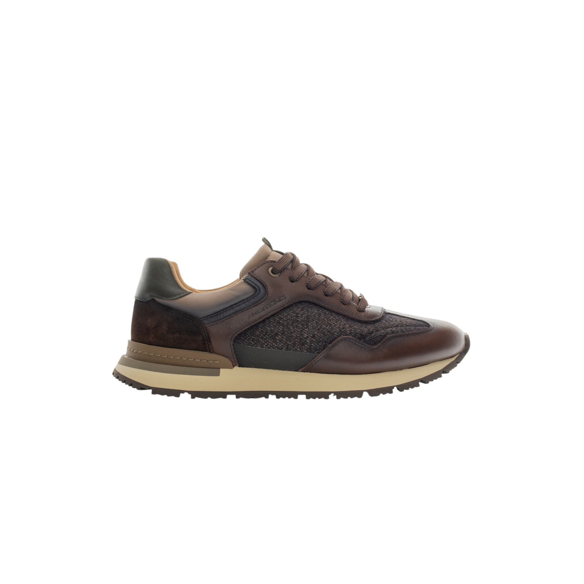AMBITIOUS Sneakers uomo pelle+camoscio+tess VINCE 13868T - Musto Calzature srl