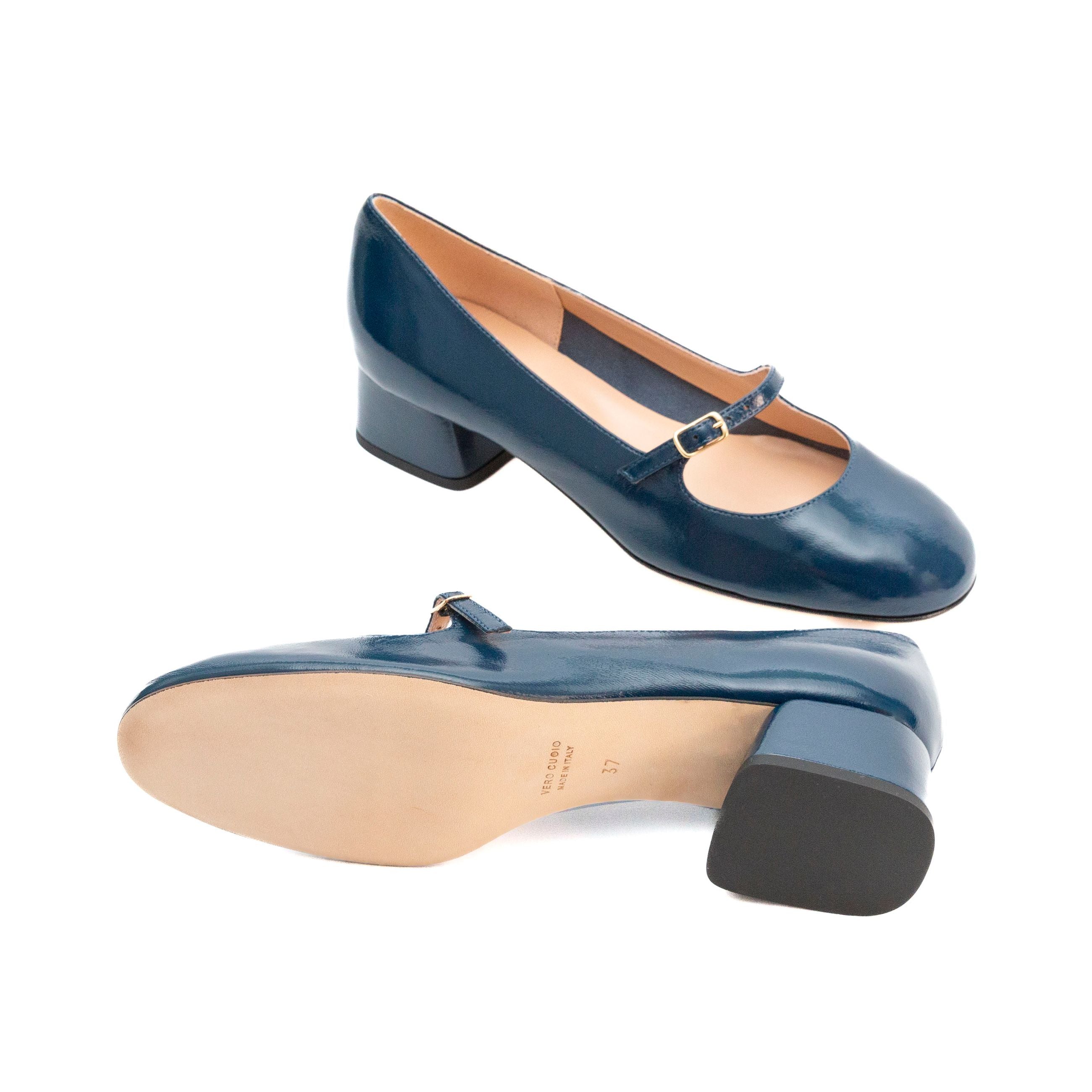 MUSTO Decolletè tacco basso nappa lucida NADA B3100 - SF - Musto Calzature srl