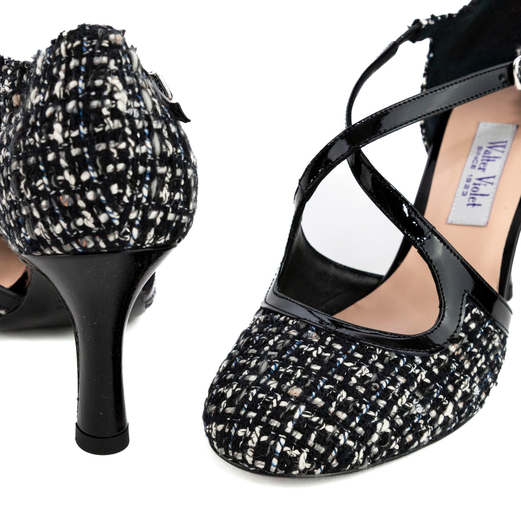 WALTER VIOLET Dècolletè tacco alto bouclè+pelle 7014 - I - Musto Calzature srl