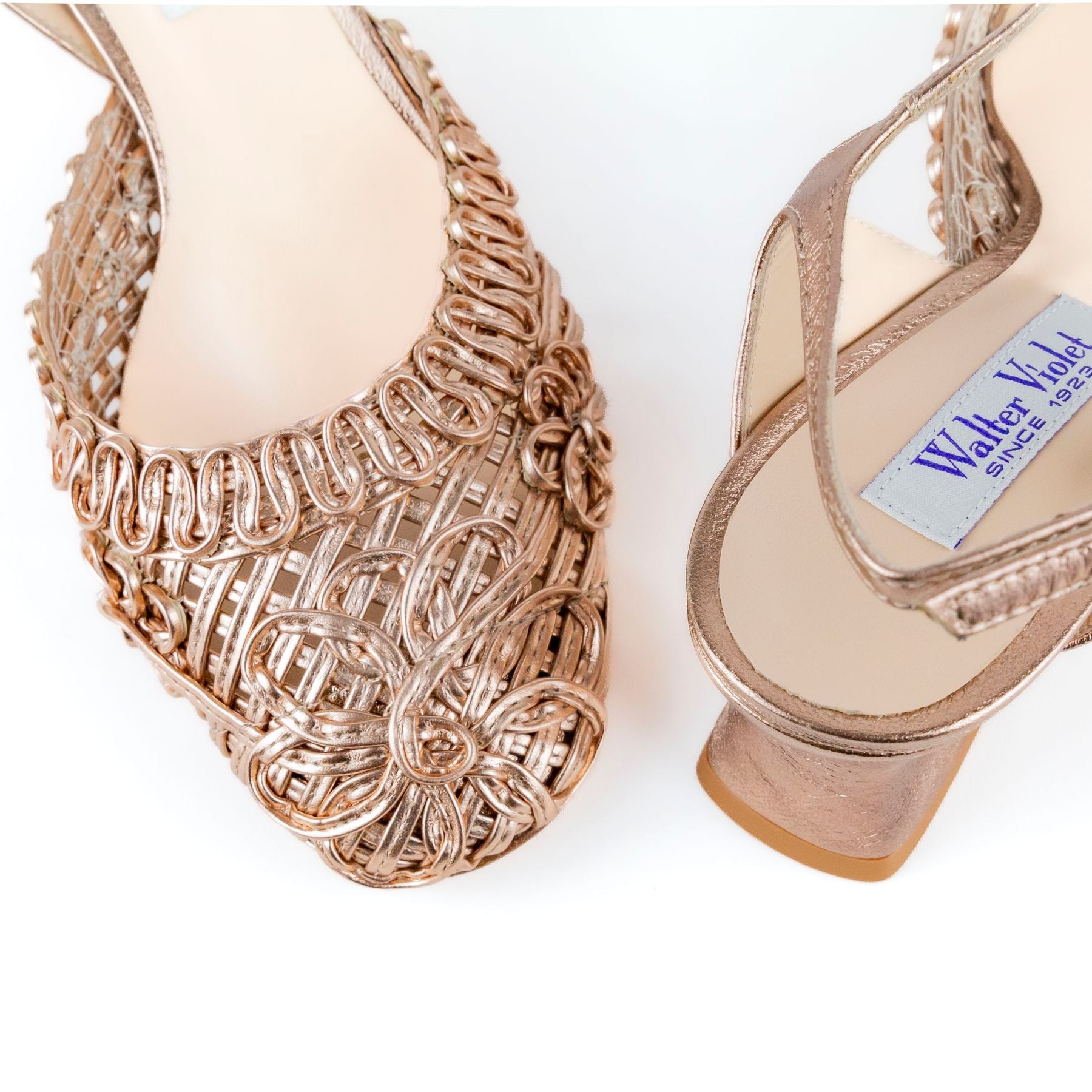 WALTER VIOLET Decolletè tacco basso PELLE LAMINATA 1209 - Musto Calzature srl