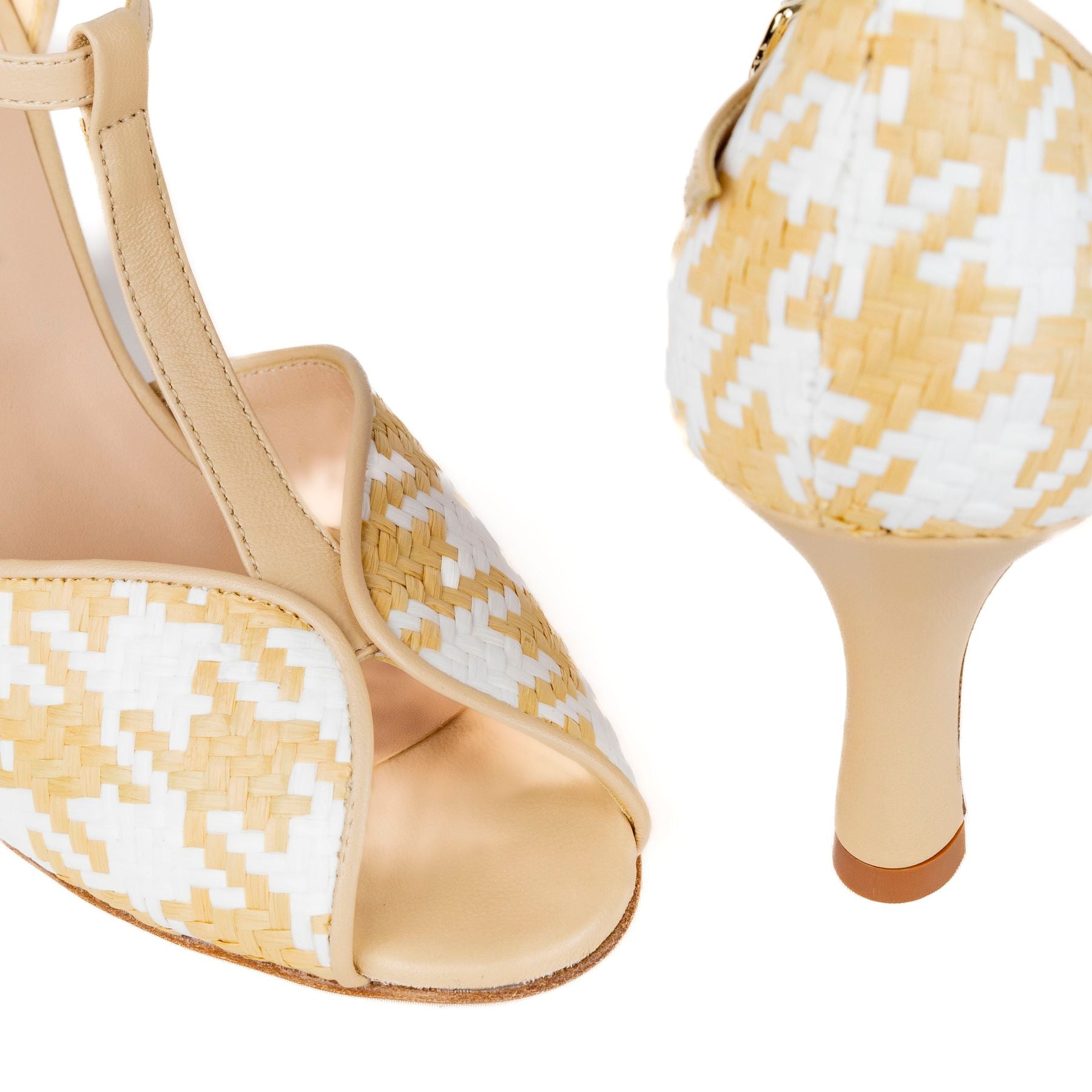 WALTER VIOLET Sandali tacco alto pelle+rafia 8004 - Musto Calzature srl