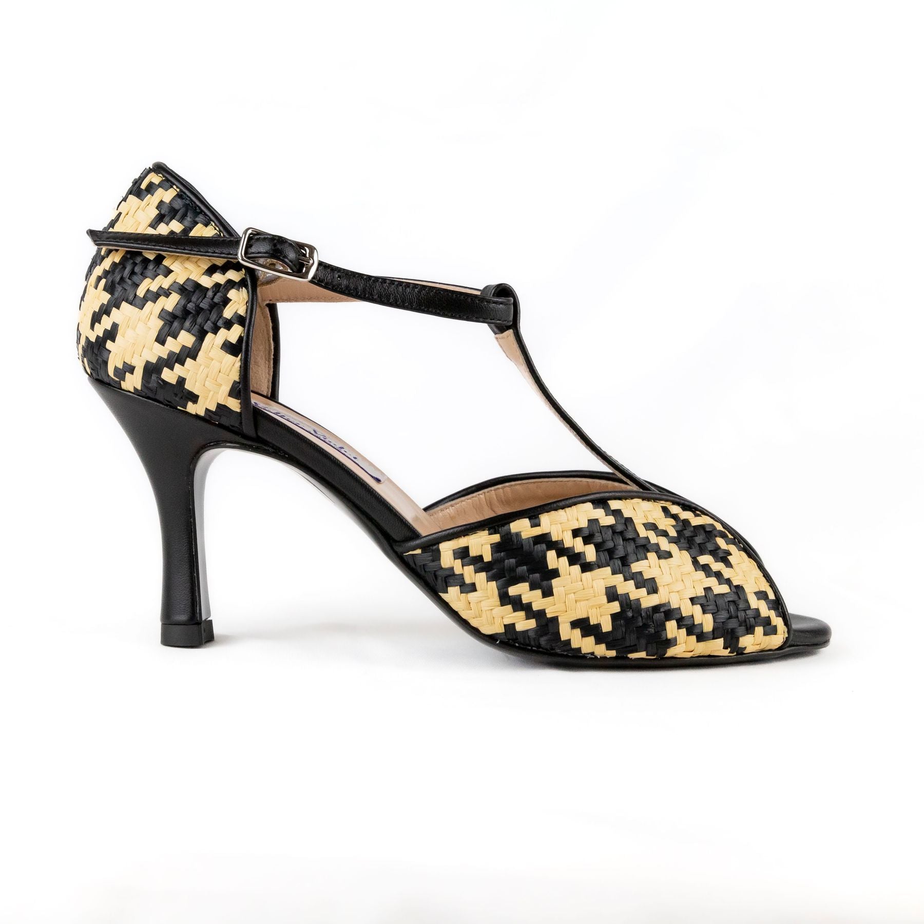 WALTER VIOLET Sandali tacco alto pelle+rafia 8004 - Musto Calzature srl