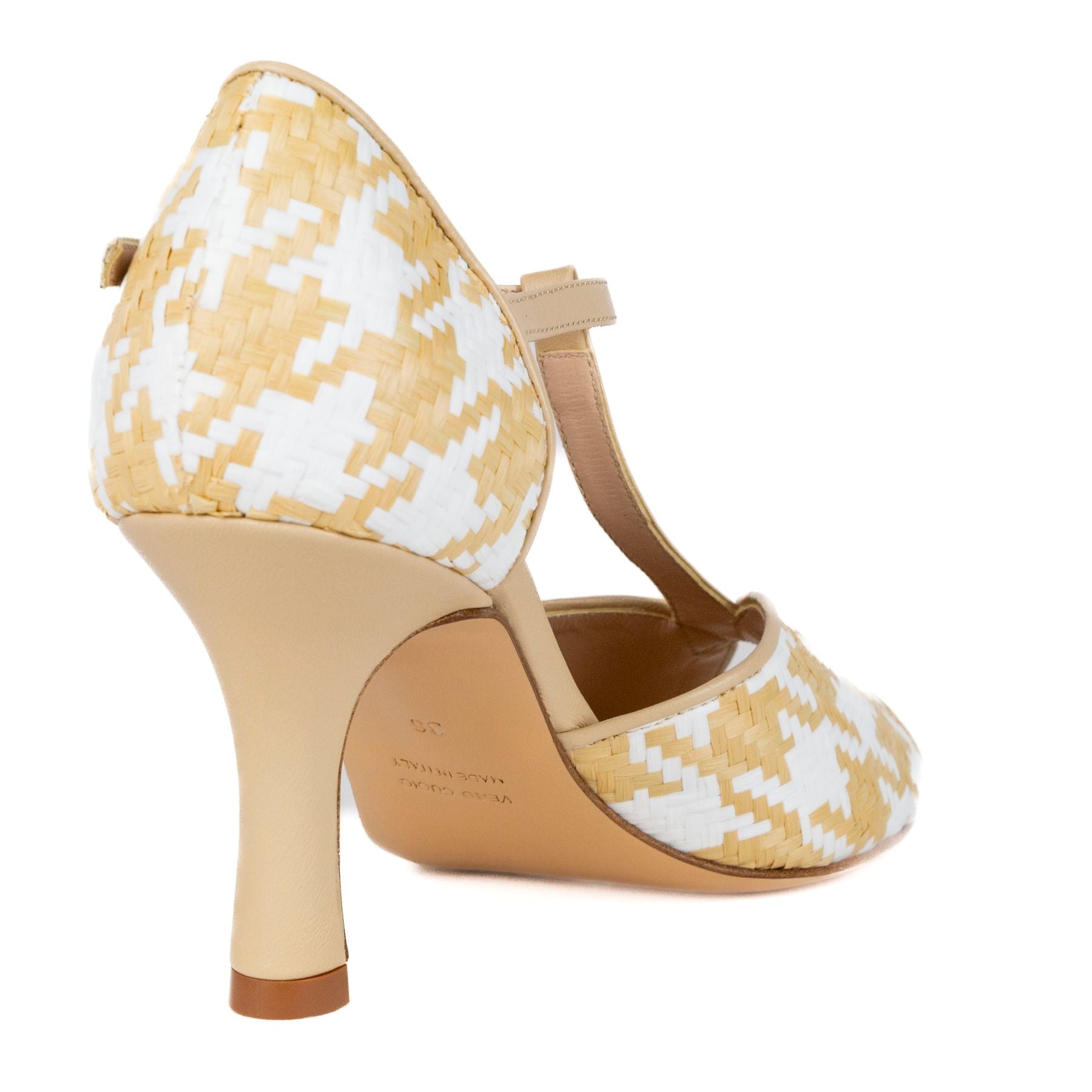 WALTER VIOLET Sandali tacco alto pelle+rafia 8004 - Musto Calzature srl