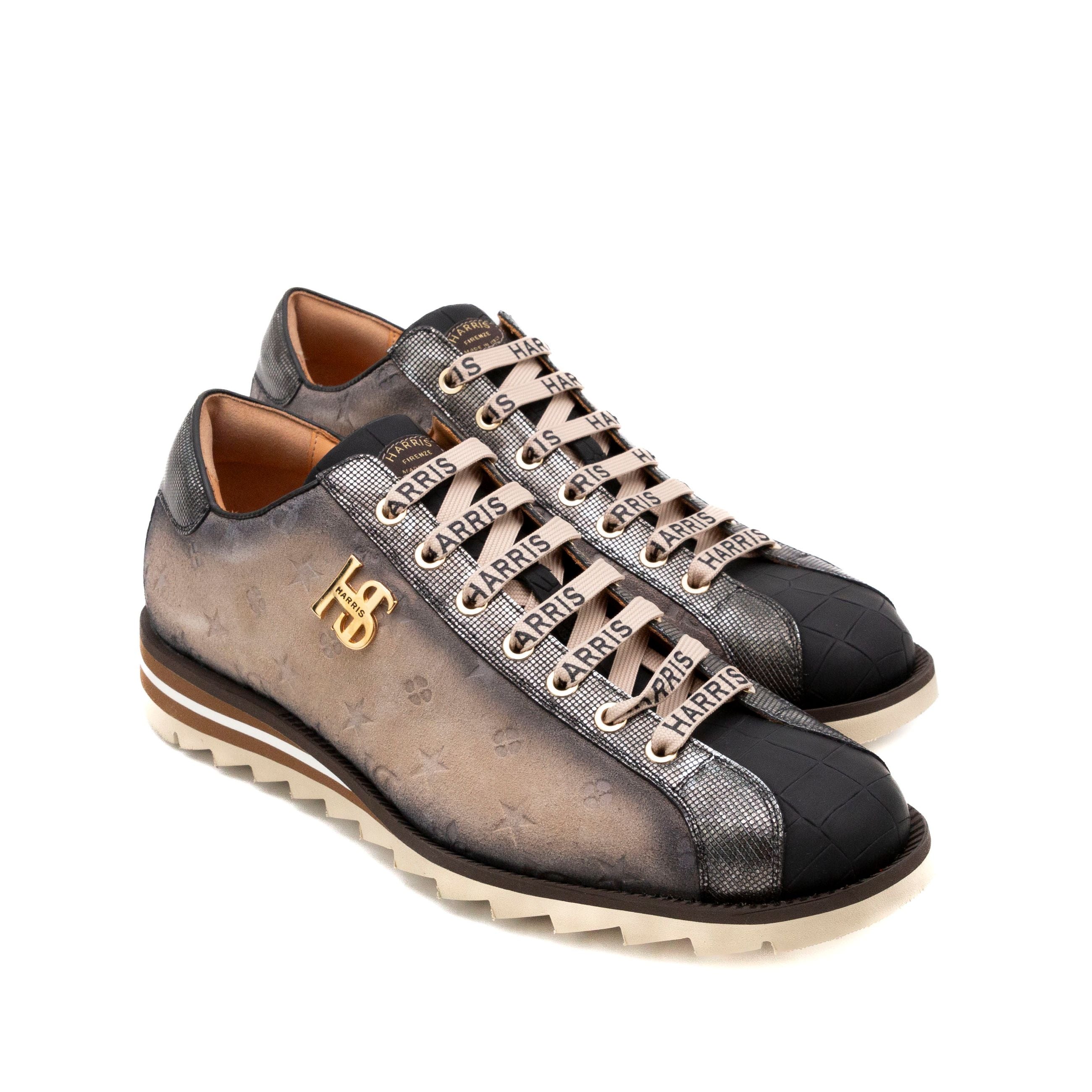HARRIS Sneakers uomo pelle+camoscio 2892/25 mono - Musto Calzature srl