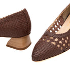 BRUNATE décolleté donna in pelle traforata - Musto Calzature srl