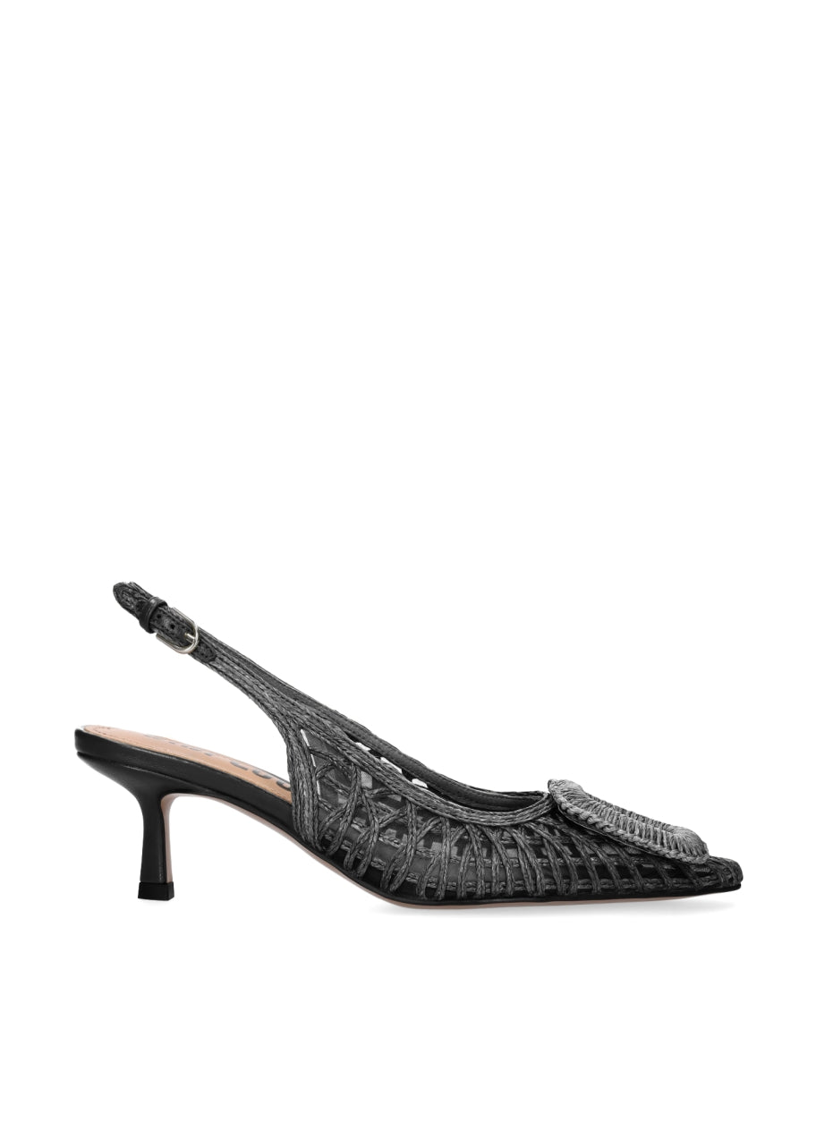 BIBI LOU Decolletè tacco basso rafia e rete HAZEL 648Z69VK - Musto Calzature srl