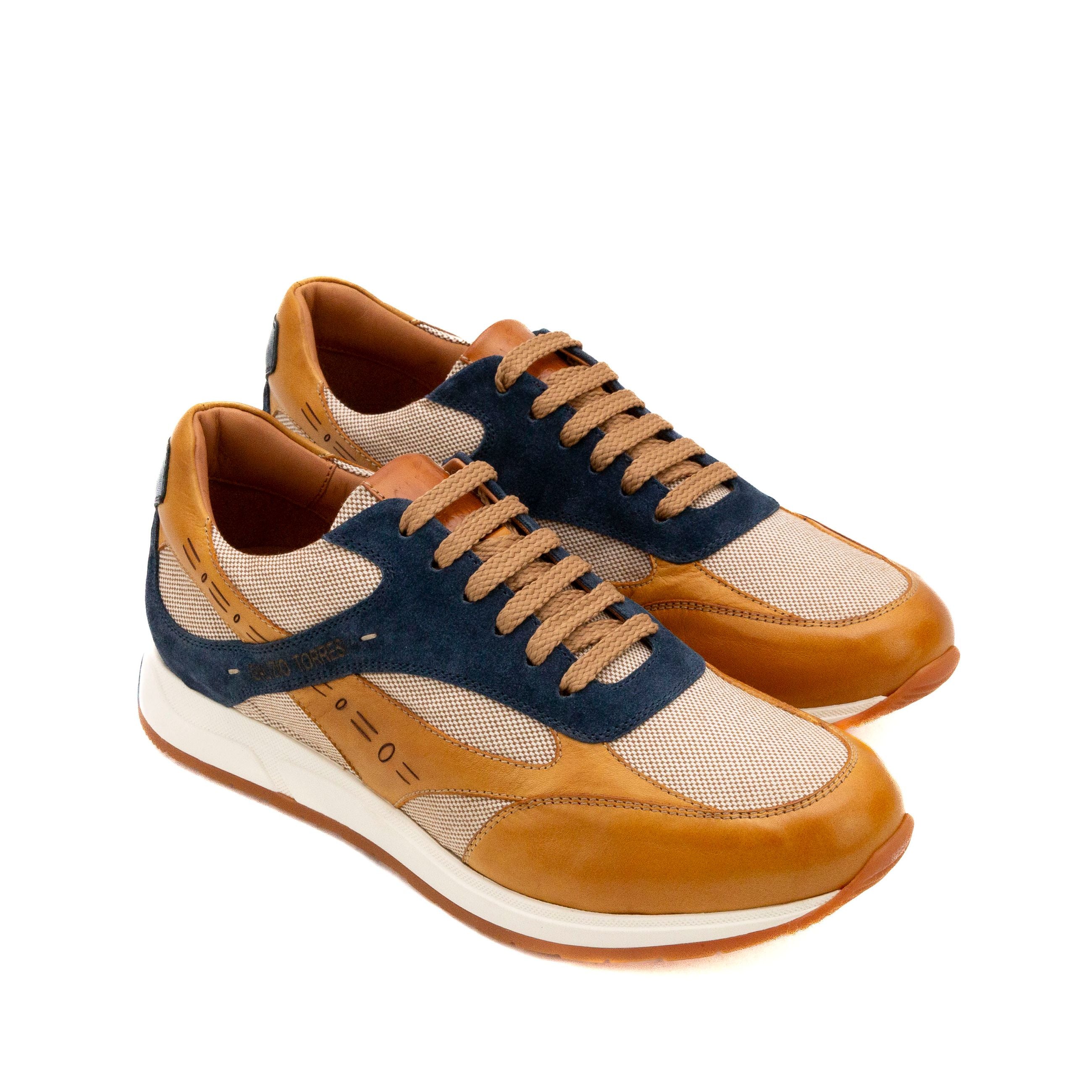 GALIZIO TORRESI Sneakers uomo pelle e tessuto 415260 - Musto Calzature srl