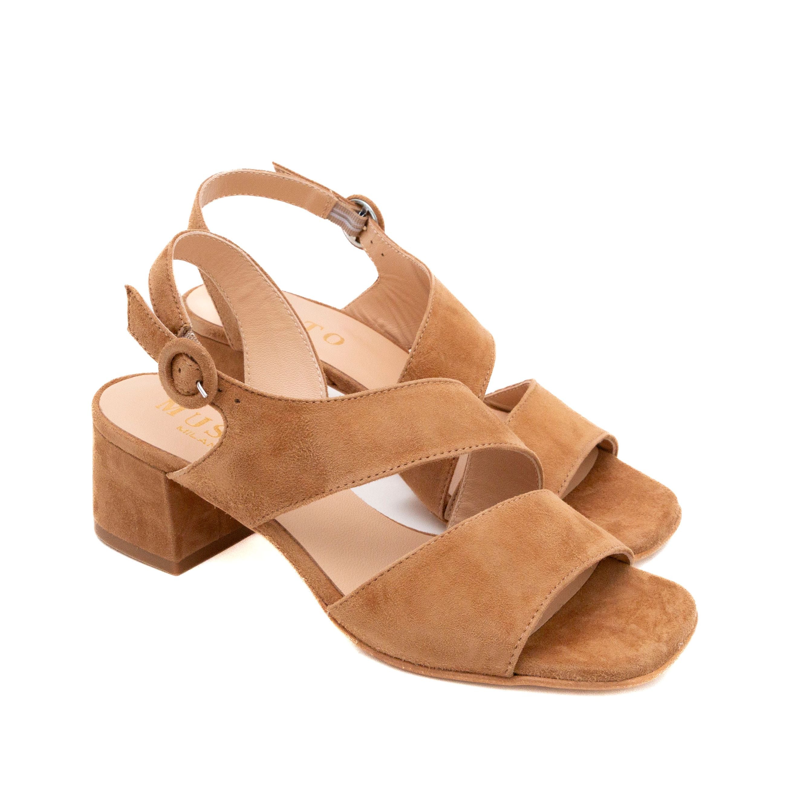 MUSTO Sandali tacco medio Camoscio CAPRAIA G631S cam - Musto Calzature srl