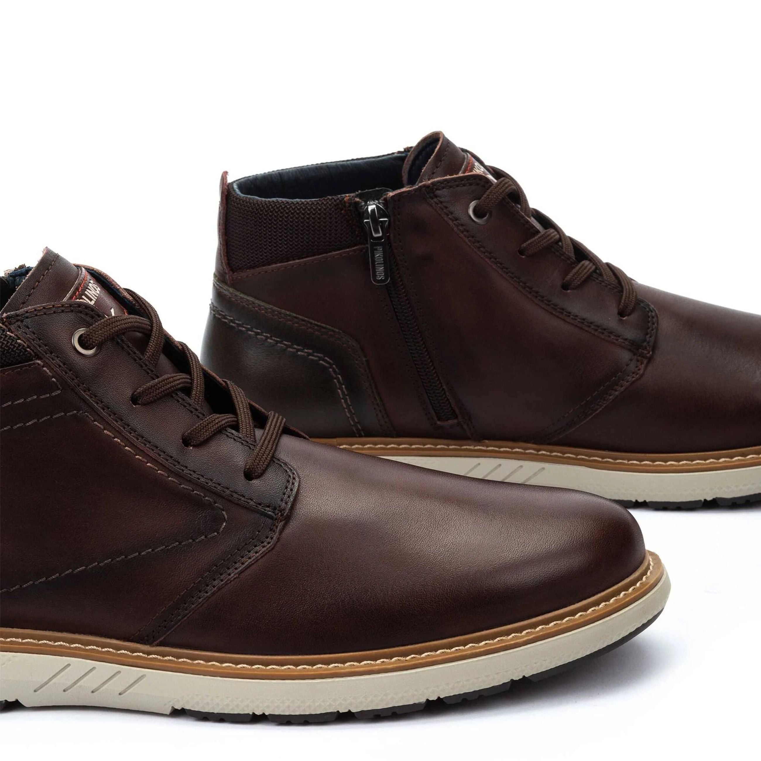 Pikolinos Polacchini da uomo in pelle bicolore BILBAO - Musto Calzature srl