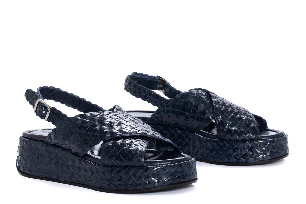 PONS QUINTANA Sandali PELLE INTRECCIATA MAUI 10829 - Musto Calzature srl
