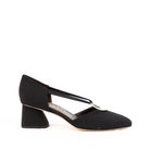 BRUNATE Décolleté da donna in tessuto tacco basso e dettaglio anello - Musto Calzature srl