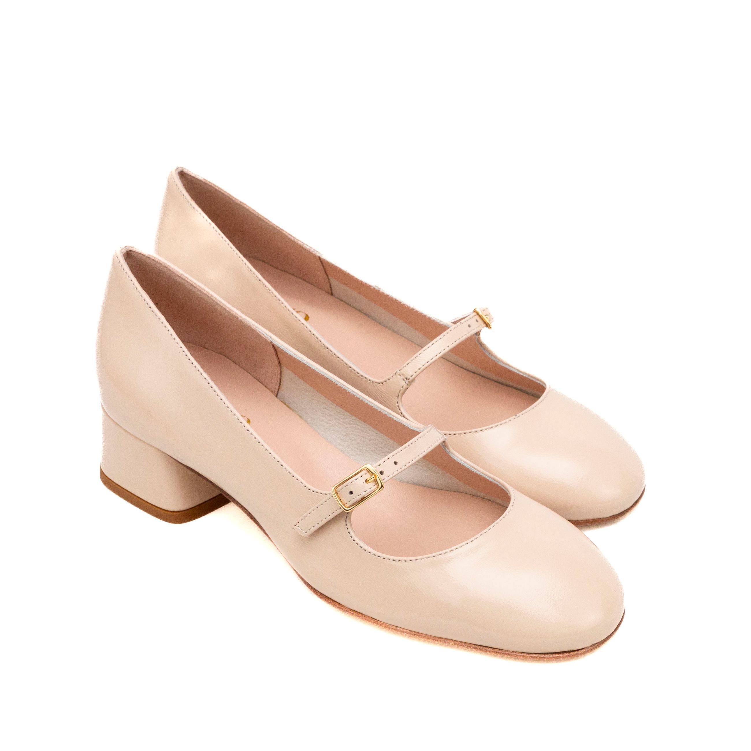 MUSTO Decolletè tacco basso nappa lucida NADA B3100 - SF - Musto Calzature srl