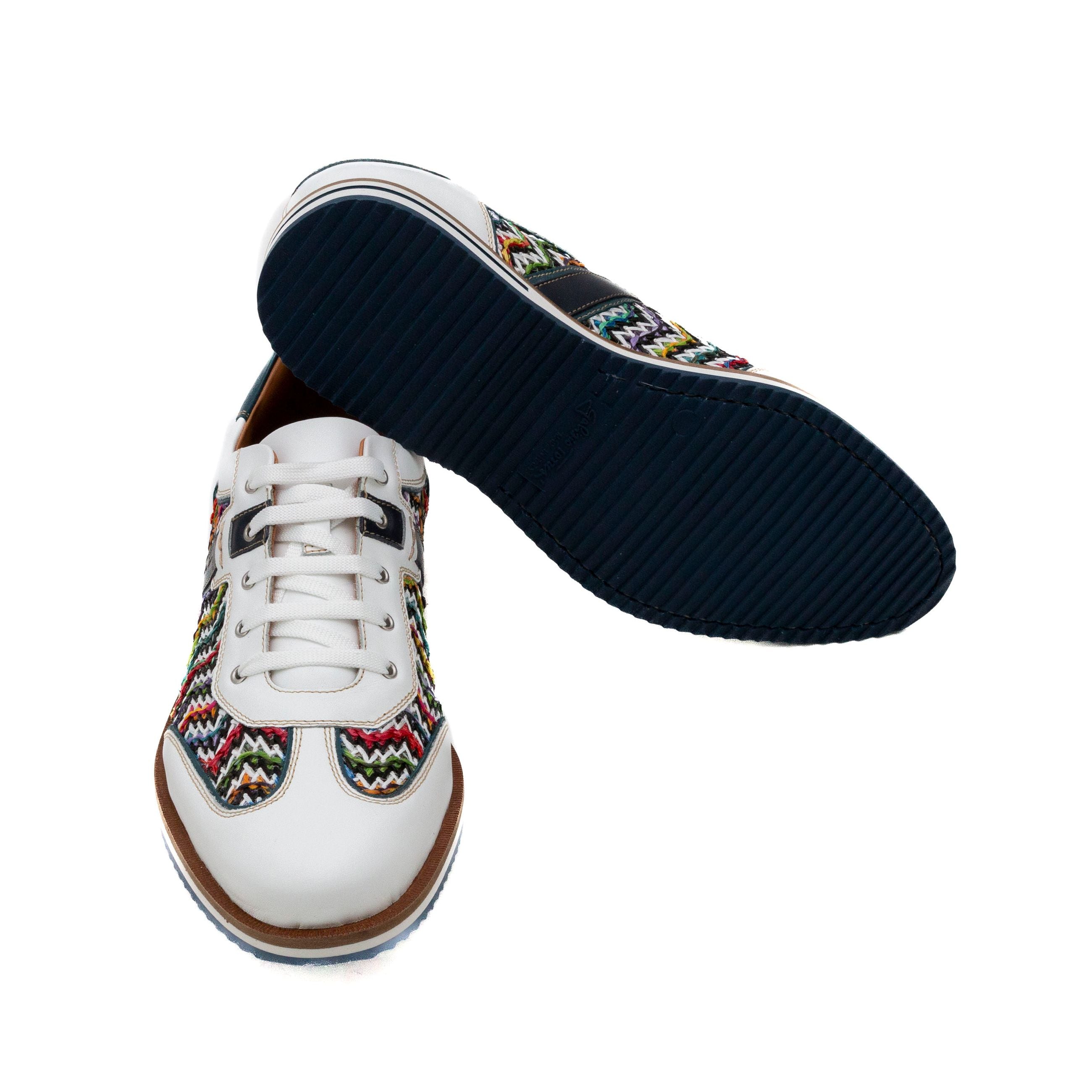 GALIZIO TORRESI Sneakers uomo pelle+rafia 310530 - Musto Calzature srl