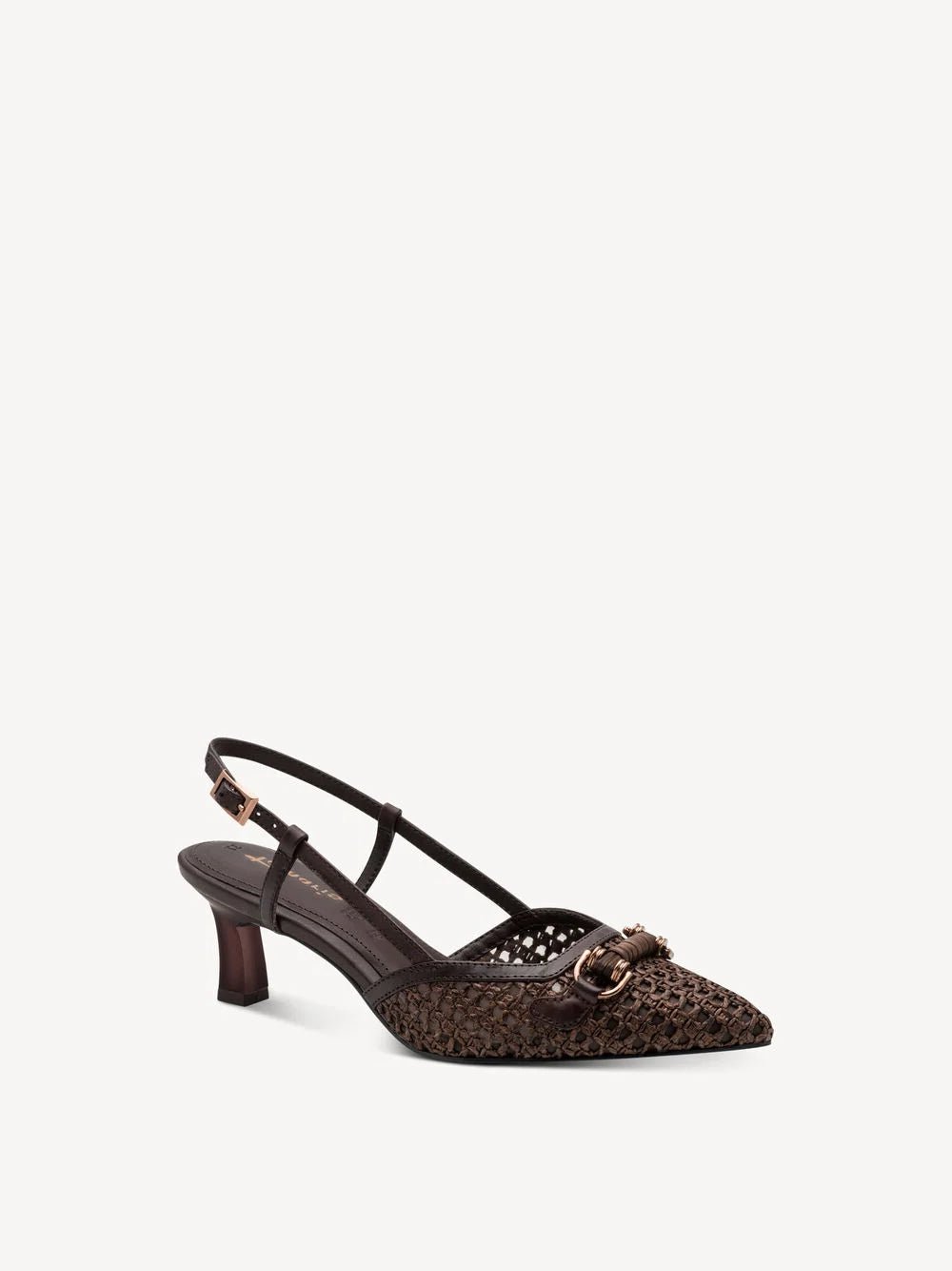 TAMARIS Decolletè tacco basso pelle e tessuto 1 - 29634 - 44 - Musto Calzature srl