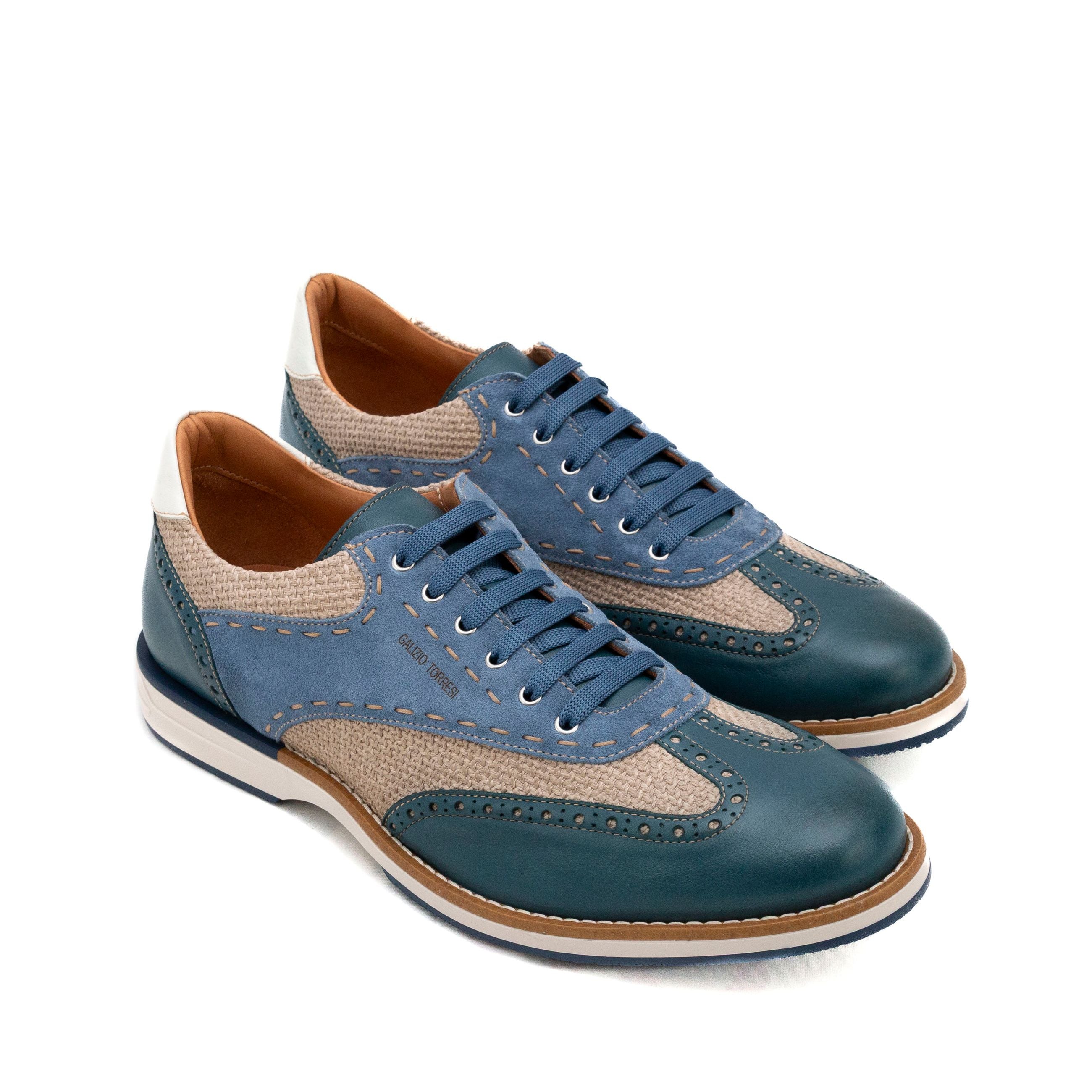 GALIZIO TORRESI Sneakers uomo pelle e tessuto 313930 - Musto Calzature srl