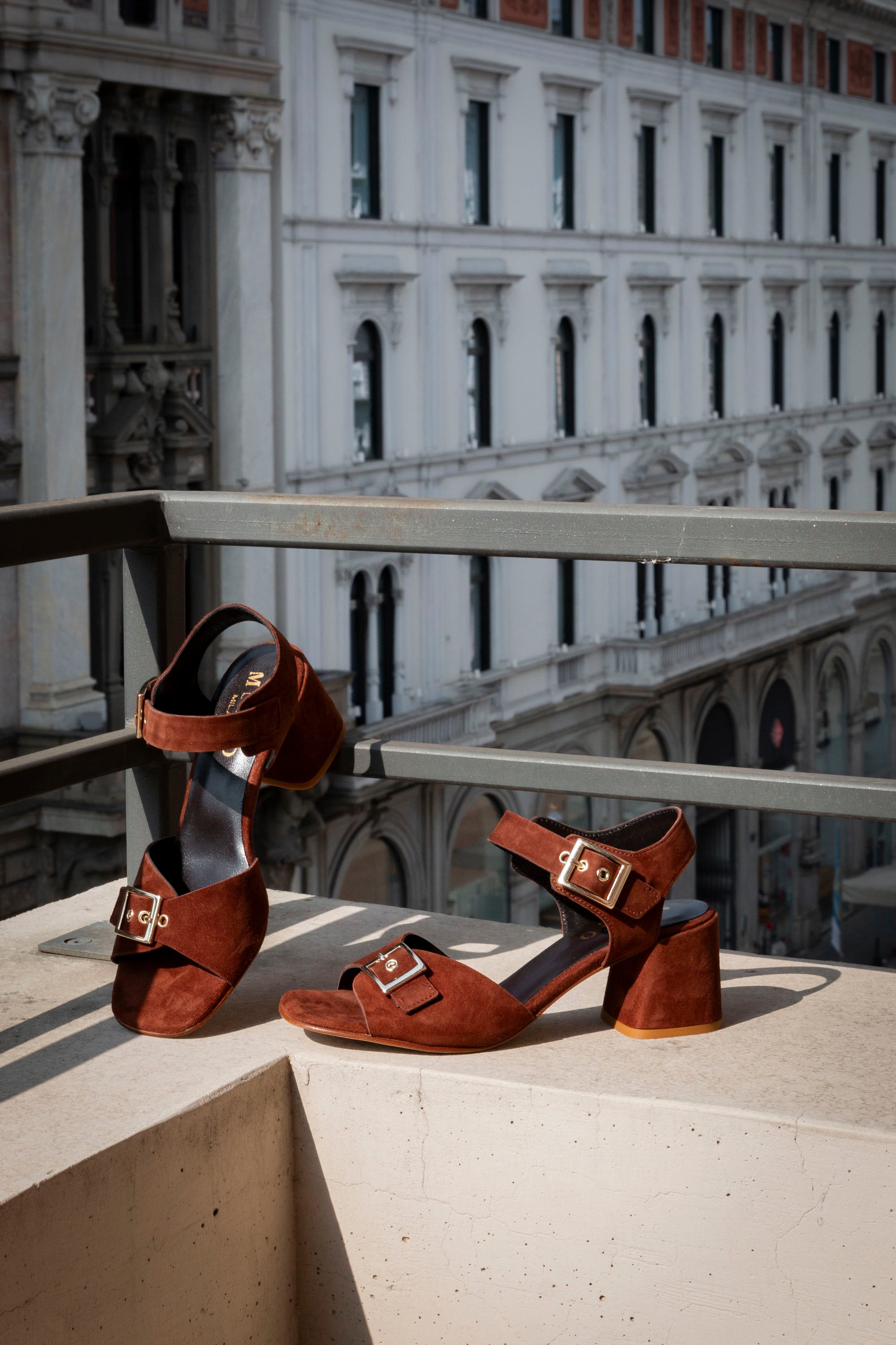 MUSTO Sandali tacco medio Camoscio GIANNELLA L971S - Musto Calzature srl