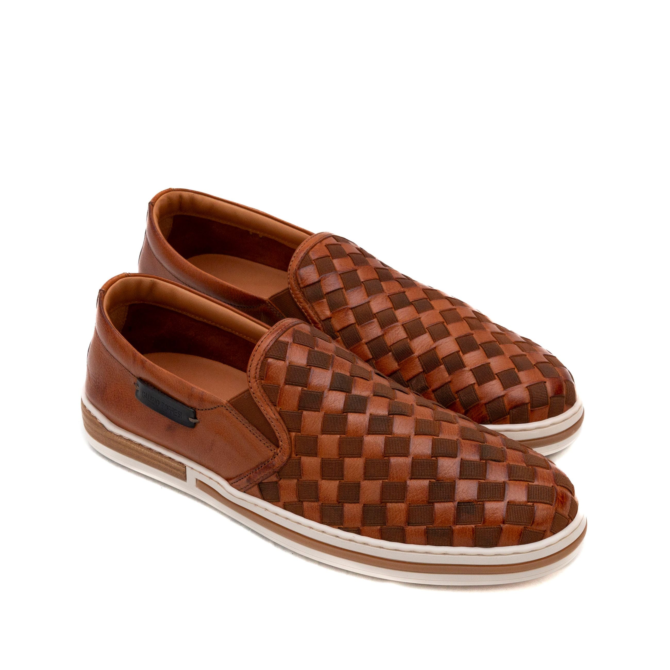 GALIZIO TORRESI Mocassini uomo pelle e tessuto 415360 - Musto Calzature srl