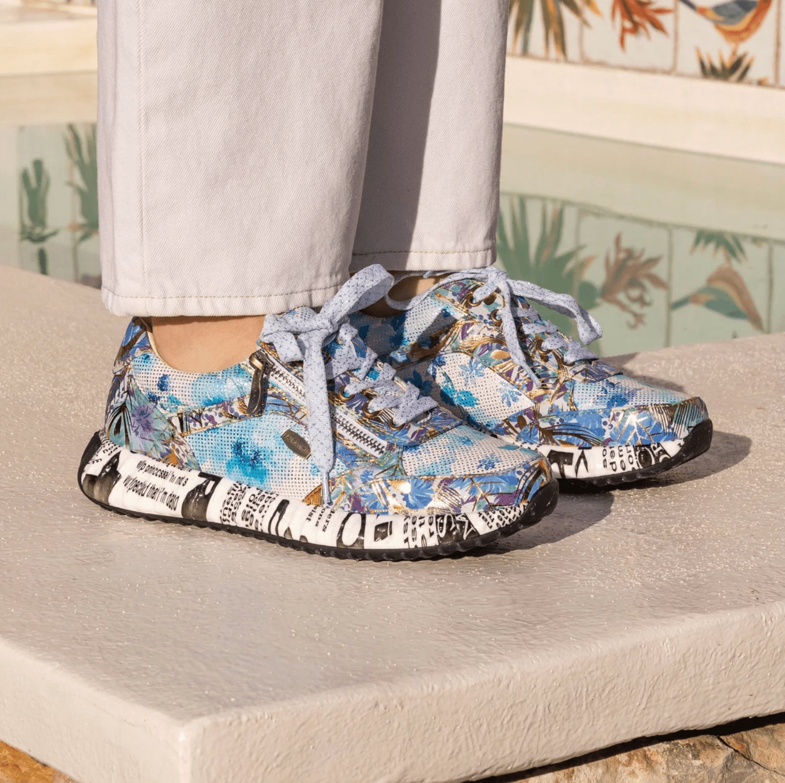 LAURA VITA Sneakers pelle e tessuto BURTON 1123 - Musto Calzature srl