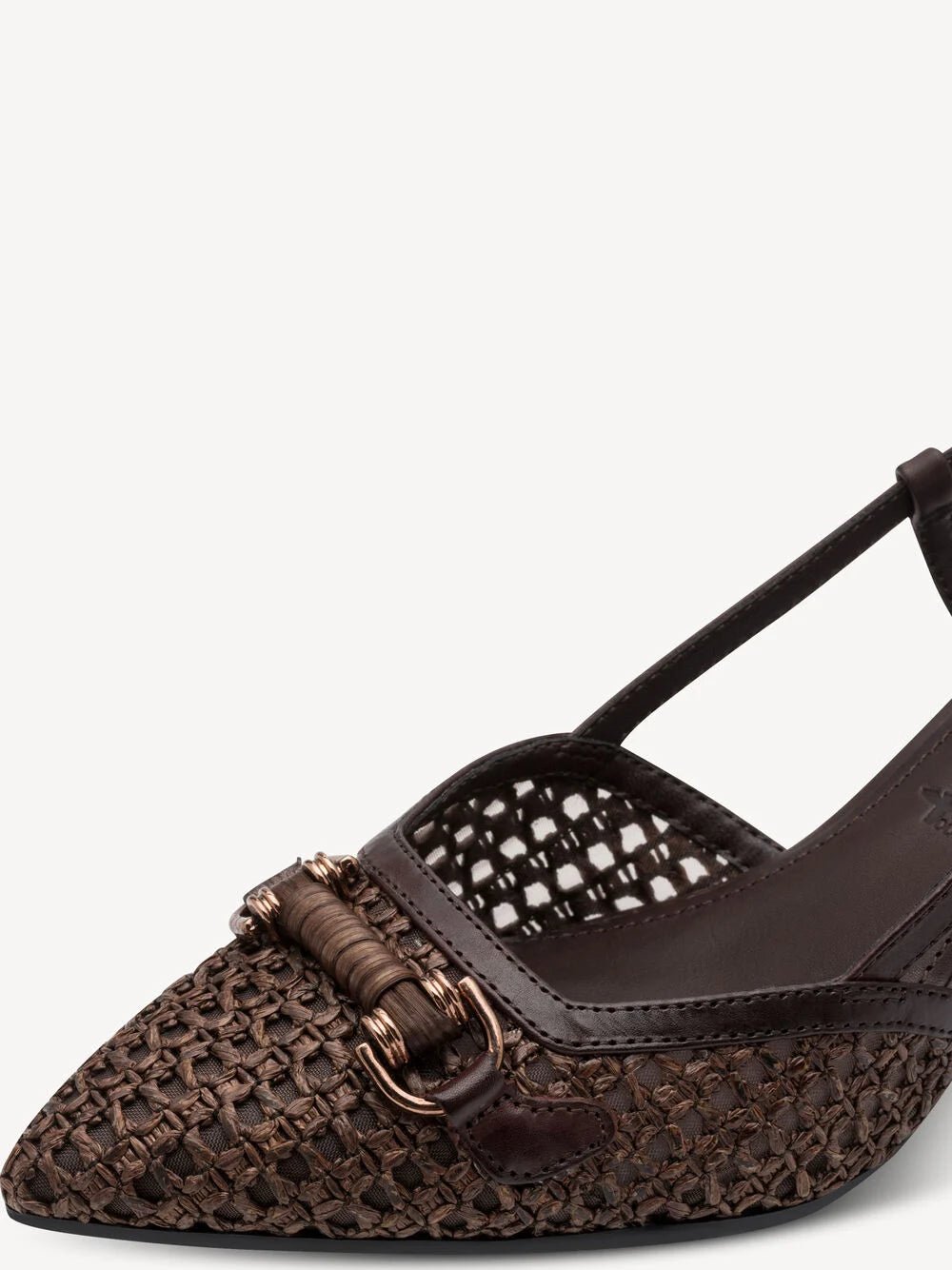 TAMARIS Decolletè tacco basso pelle e tessuto 1 - 29634 - 44 - Musto Calzature srl